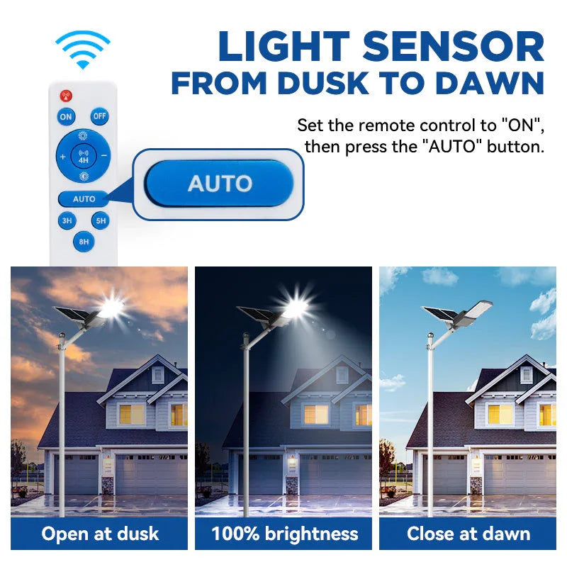 1800W solar street light with 20ft /16ft pole
