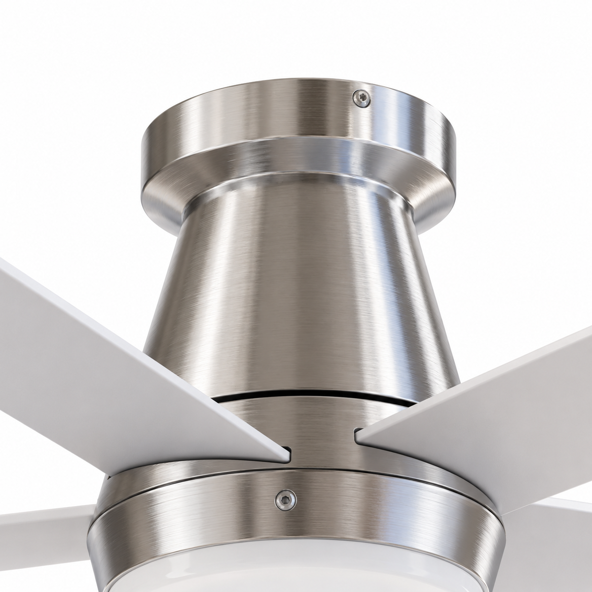 52 Inch Lewis Satin Nickel Pull-Chain LED Ceiling Fans