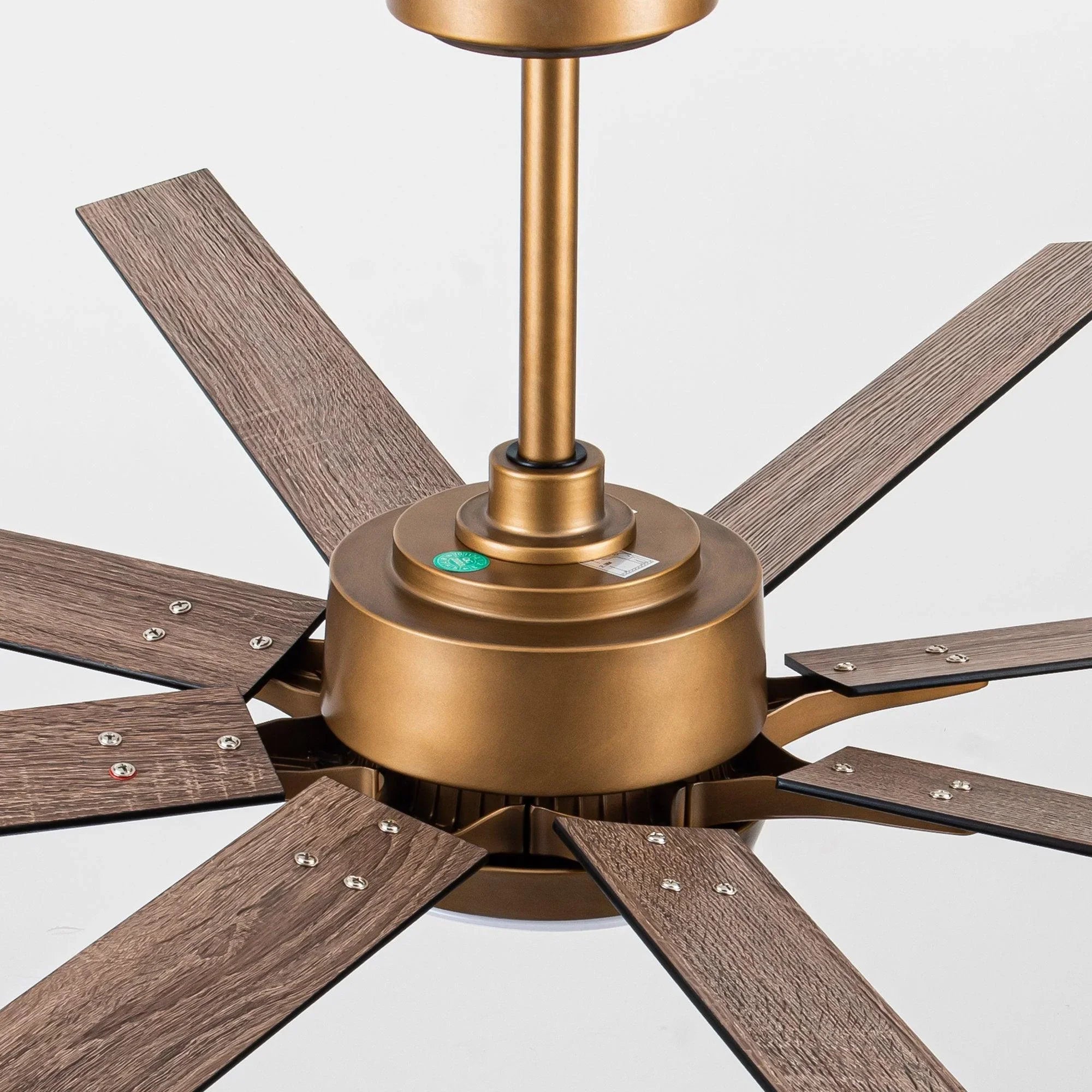 65" Balachandran Industrial Downrod Mount Ceiling Fan with LED Lighting and Remote Control - ParrotUncle