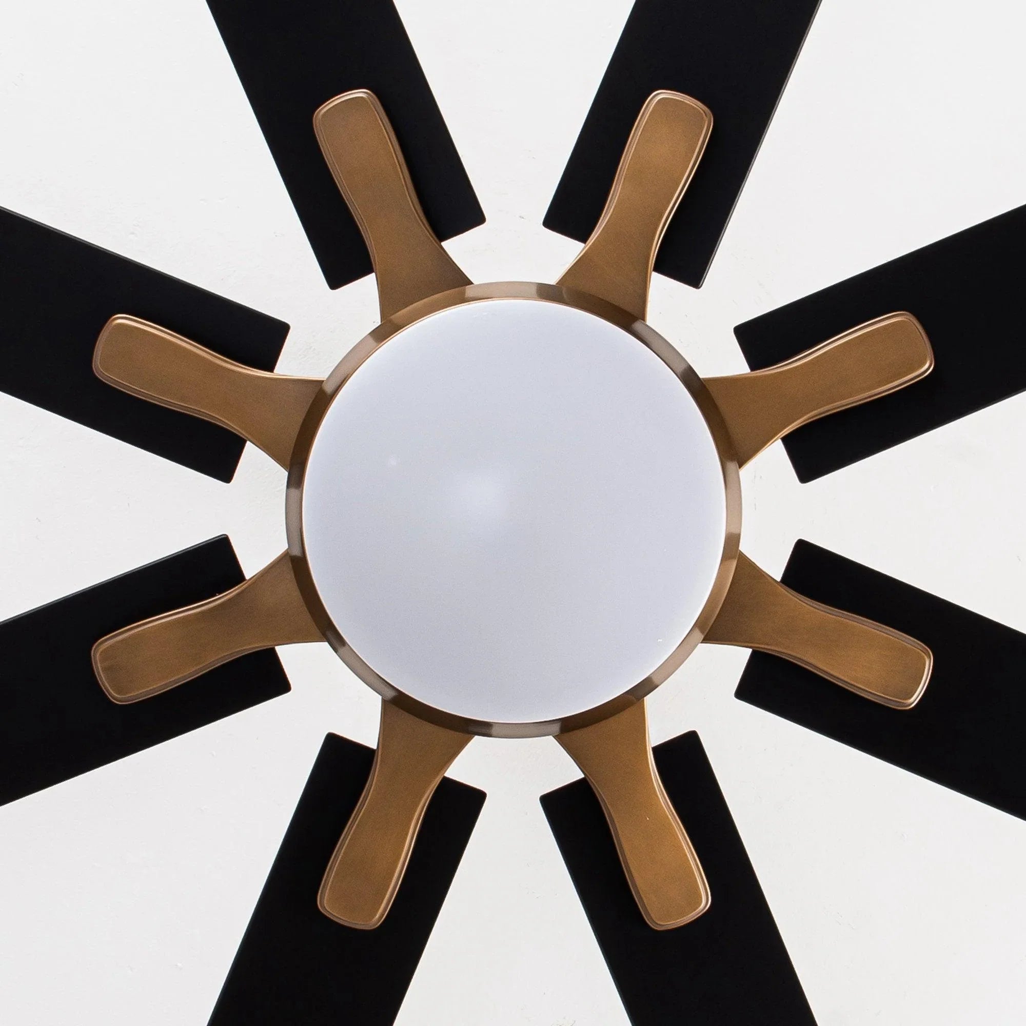 65" Balachandran Industrial Downrod Mount Ceiling Fan with LED Lighting and Remote Control - ParrotUncle