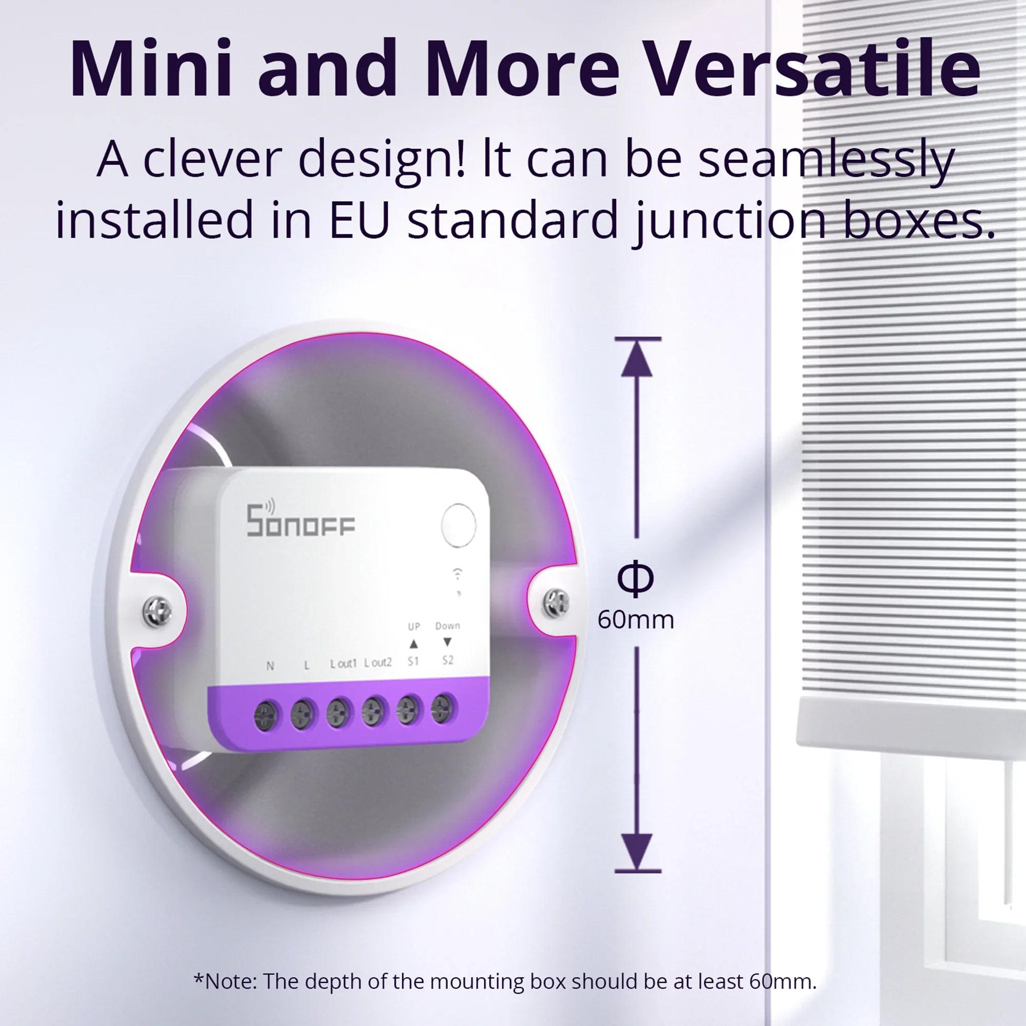 MINI-RBS WiFi Smart Roller Shutter Switch