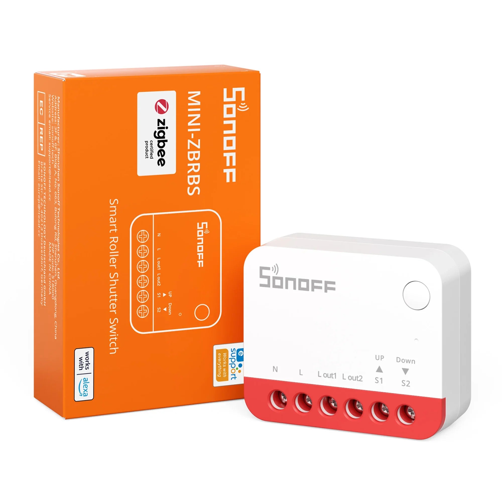 Zigbee MINI-ZBRBS Smart Roller Shutter Switch
