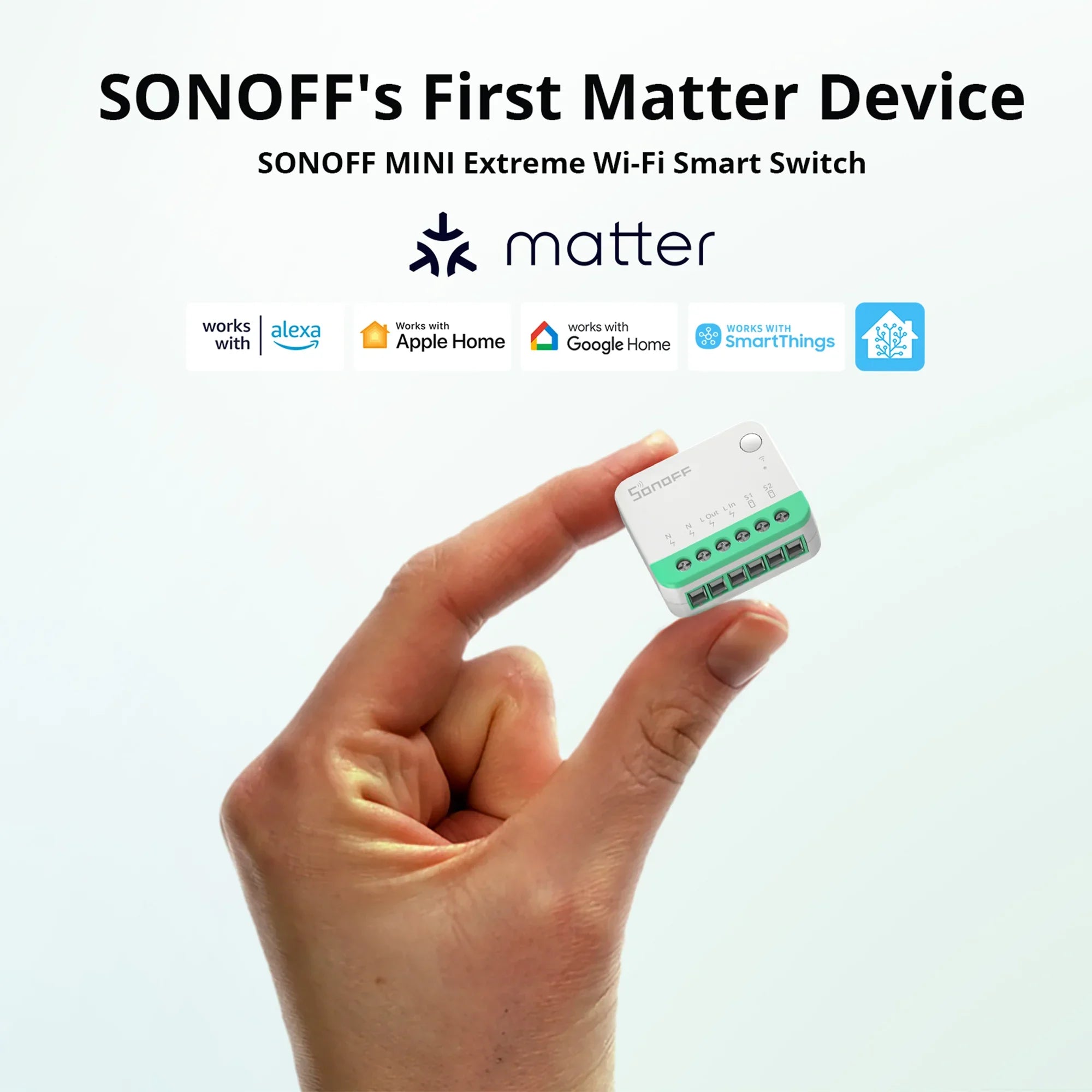 MINIR4M Extreme Wi-Fi Smart Switch, Matter-Enabled