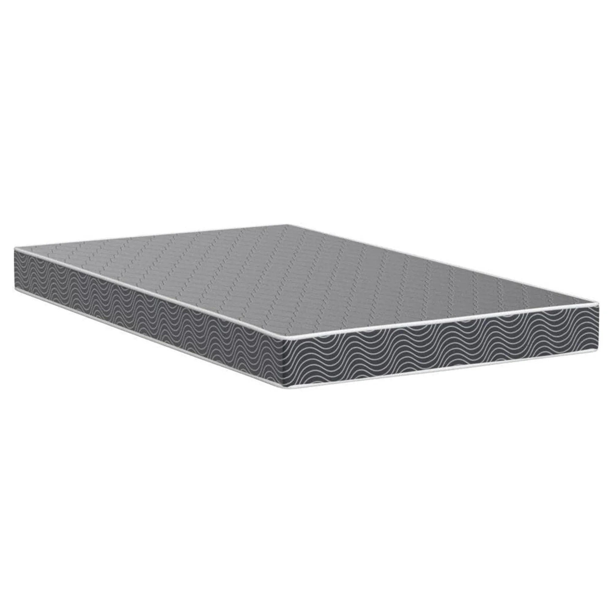 6" Waterproof High-Density Foam Mattress with Navy Blue Diamond-Quilted Breathable Fabric