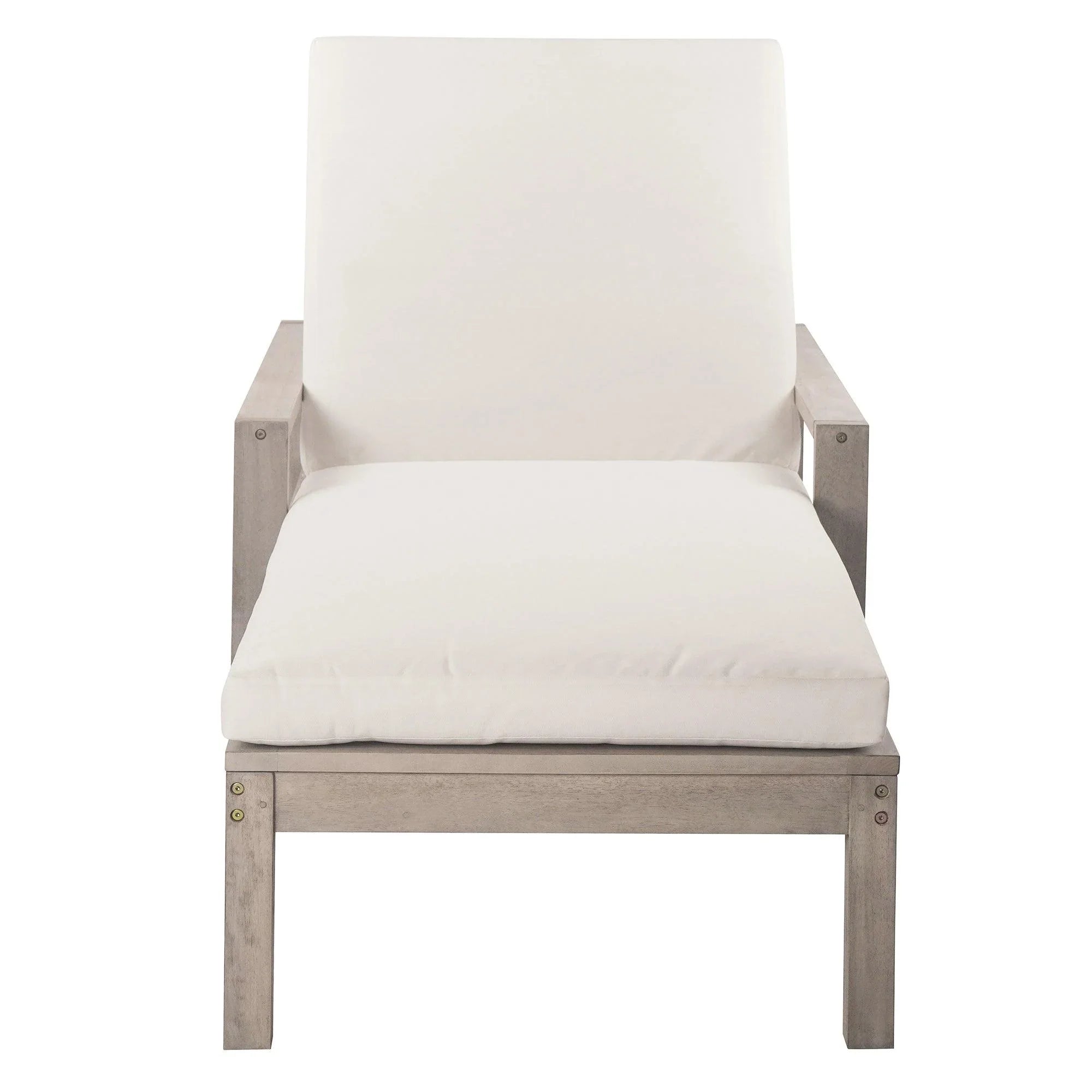 Outdoor Lounge Chairs, 5-Position Chaise Lounge Outdoor, Patio Chaise Lounge with Cushion & Adjustable Backrest, Pool Lounge Chairs for Backyard, Deck, and Lawn