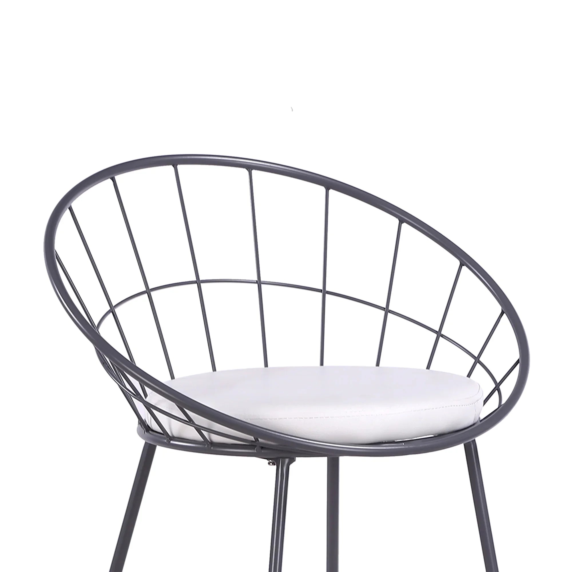 Set of 2 Nordic Bar Wrought Iron Stool Modern Minimalist Barstool