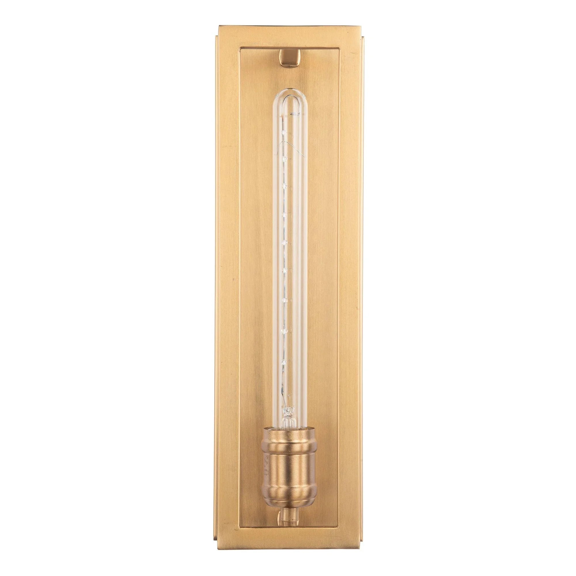 Adelman Gold 1-Light Decorative Dimmable Wall Sconce