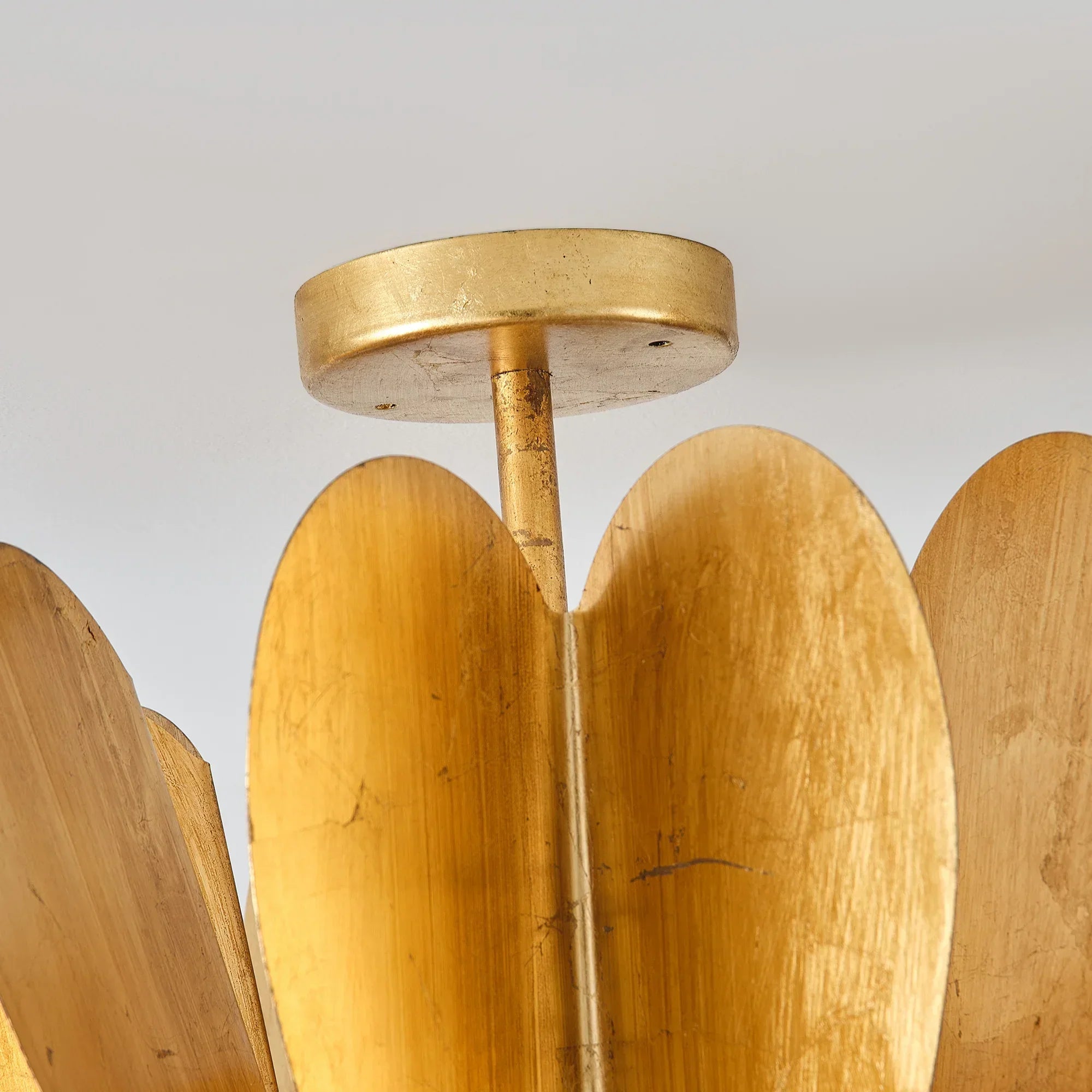 Elvira Farmhouse Gold Hexagonal Ceiling Light