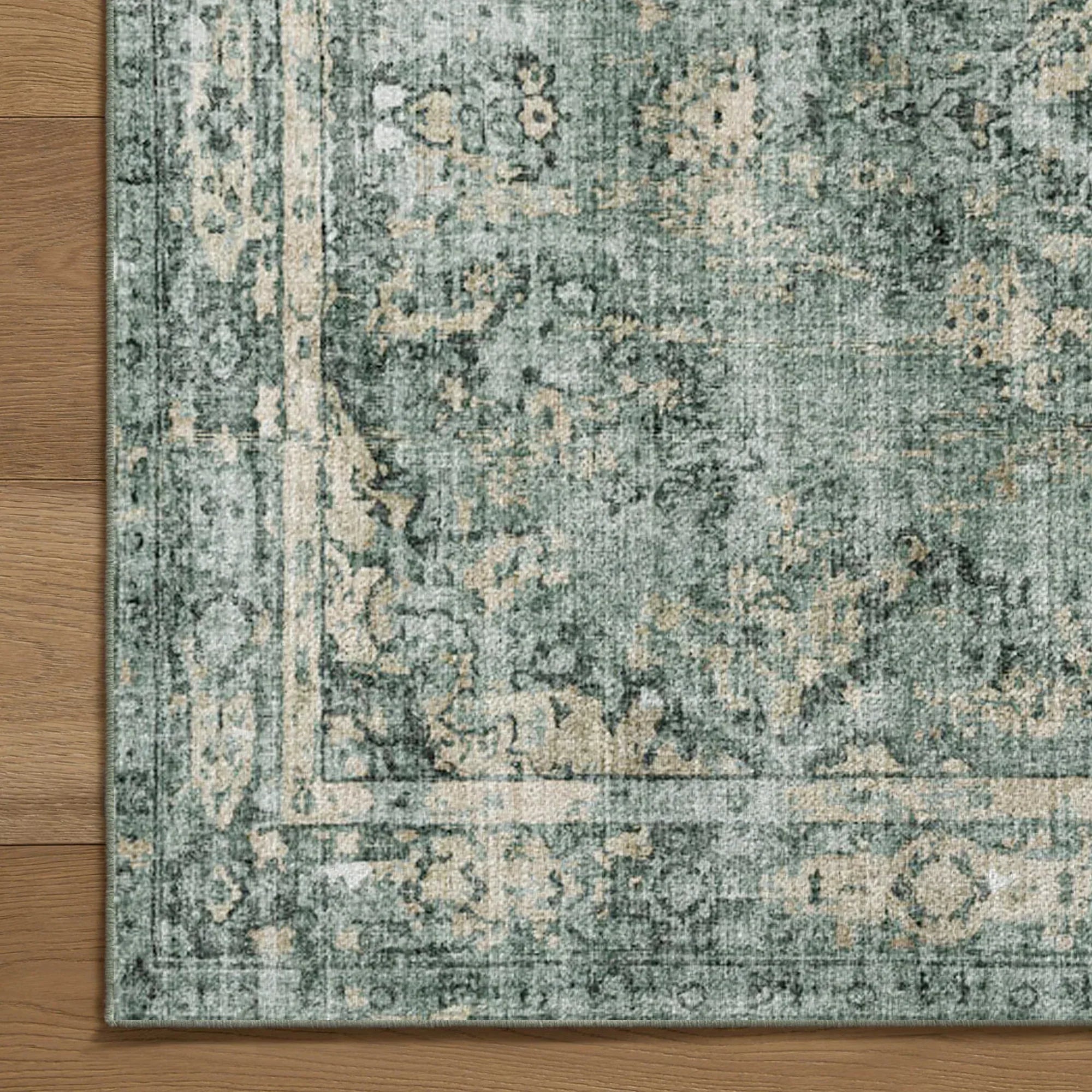 7ft x 5ft Vintage Indoor Non-Slip Washable Large Area Rugs for Bedroom Living Room