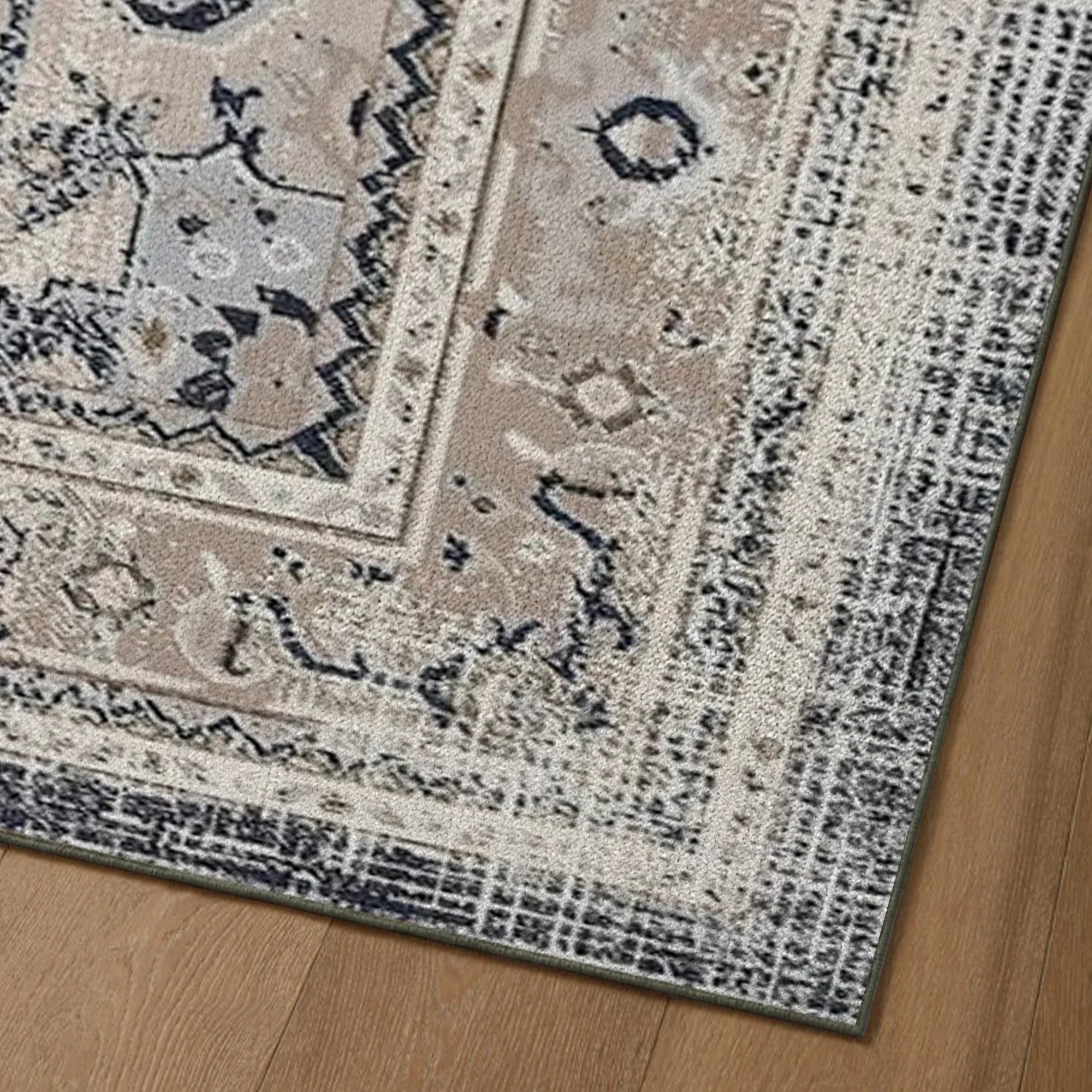 7ft x 5ft Vintage Indoor Non-Slip Washable Large Area Rugs for Bedroom Living Room