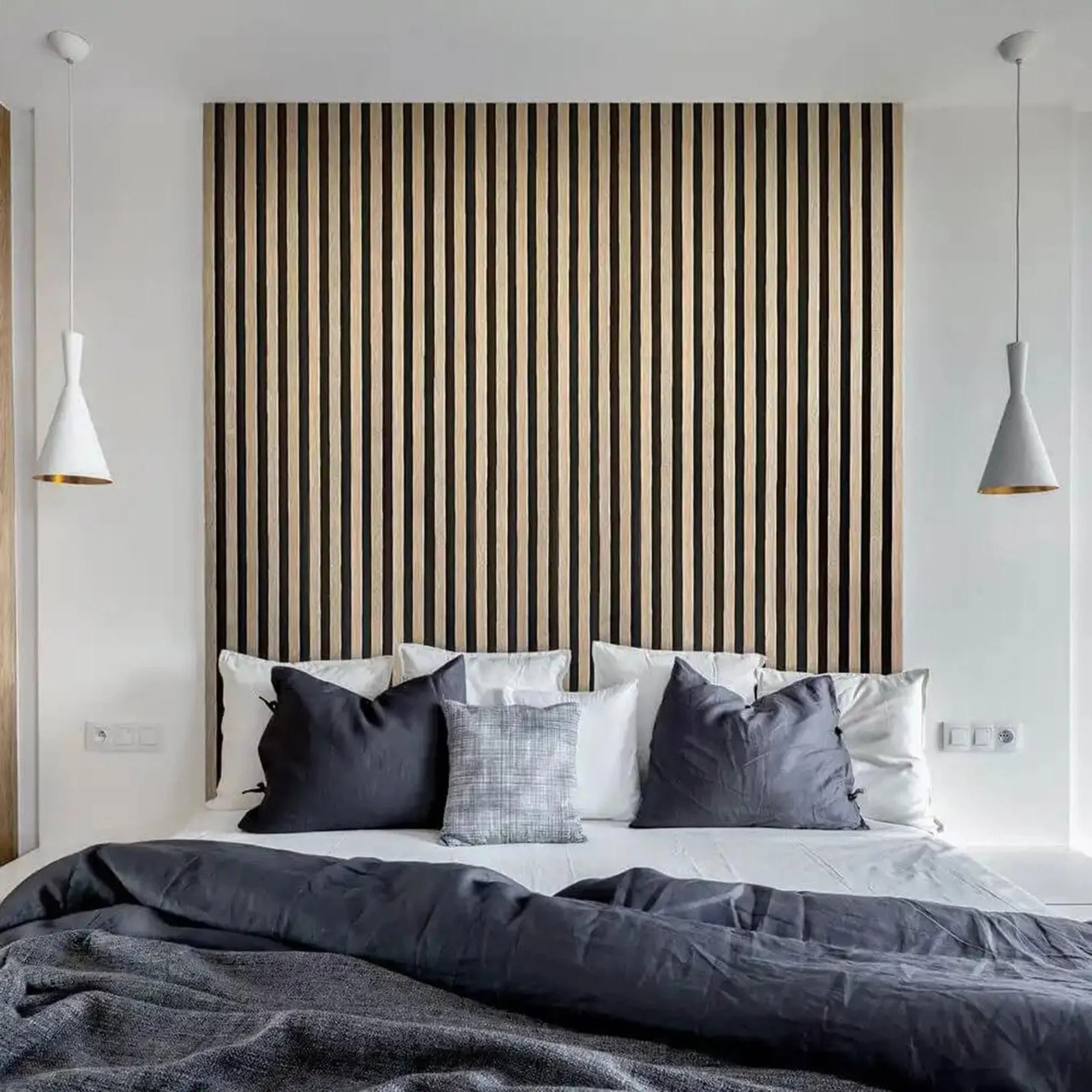 4-Piece Pack Veneer Sound Acoustic Wood Wall Panels