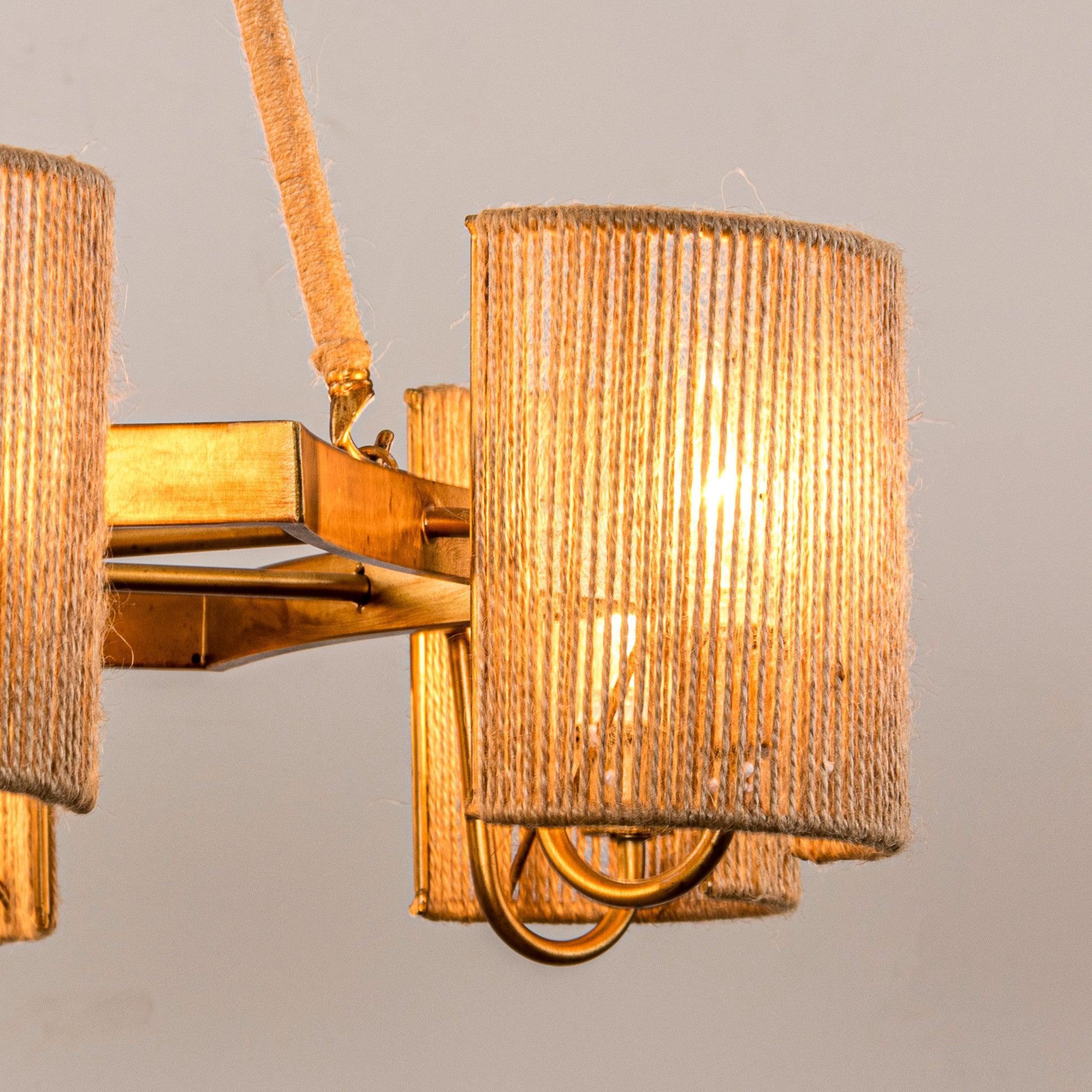 6-Light Farmhouse Bedroom Island Pendant Lighting