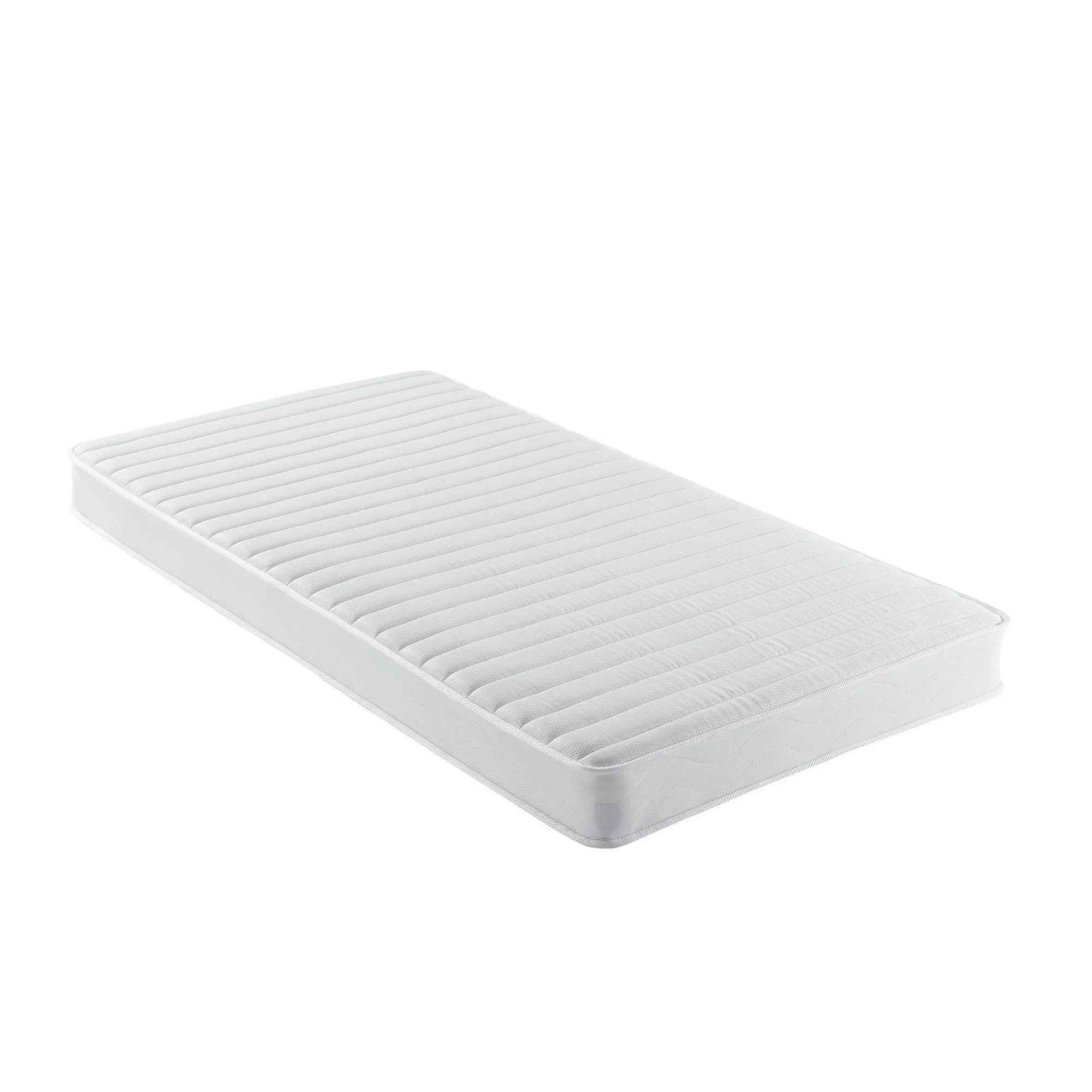 6" White Medium Firm Memory Foam Bonnell Spring Mattress