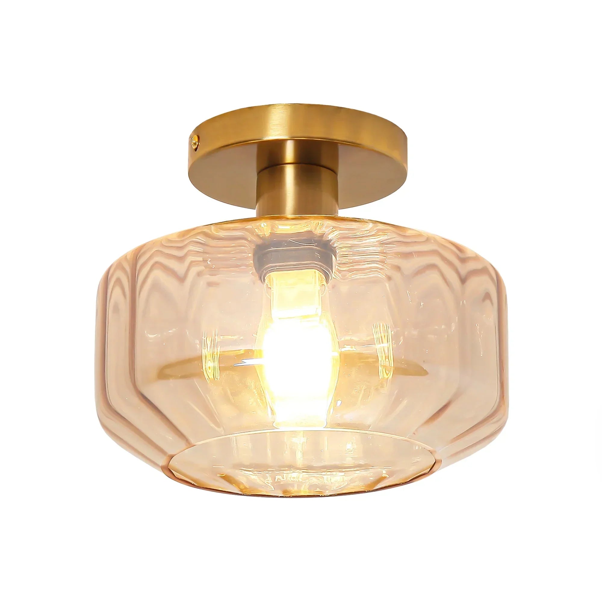 9 Inch Gerald 1-Light Semi-Flush Mount Ceiling Light