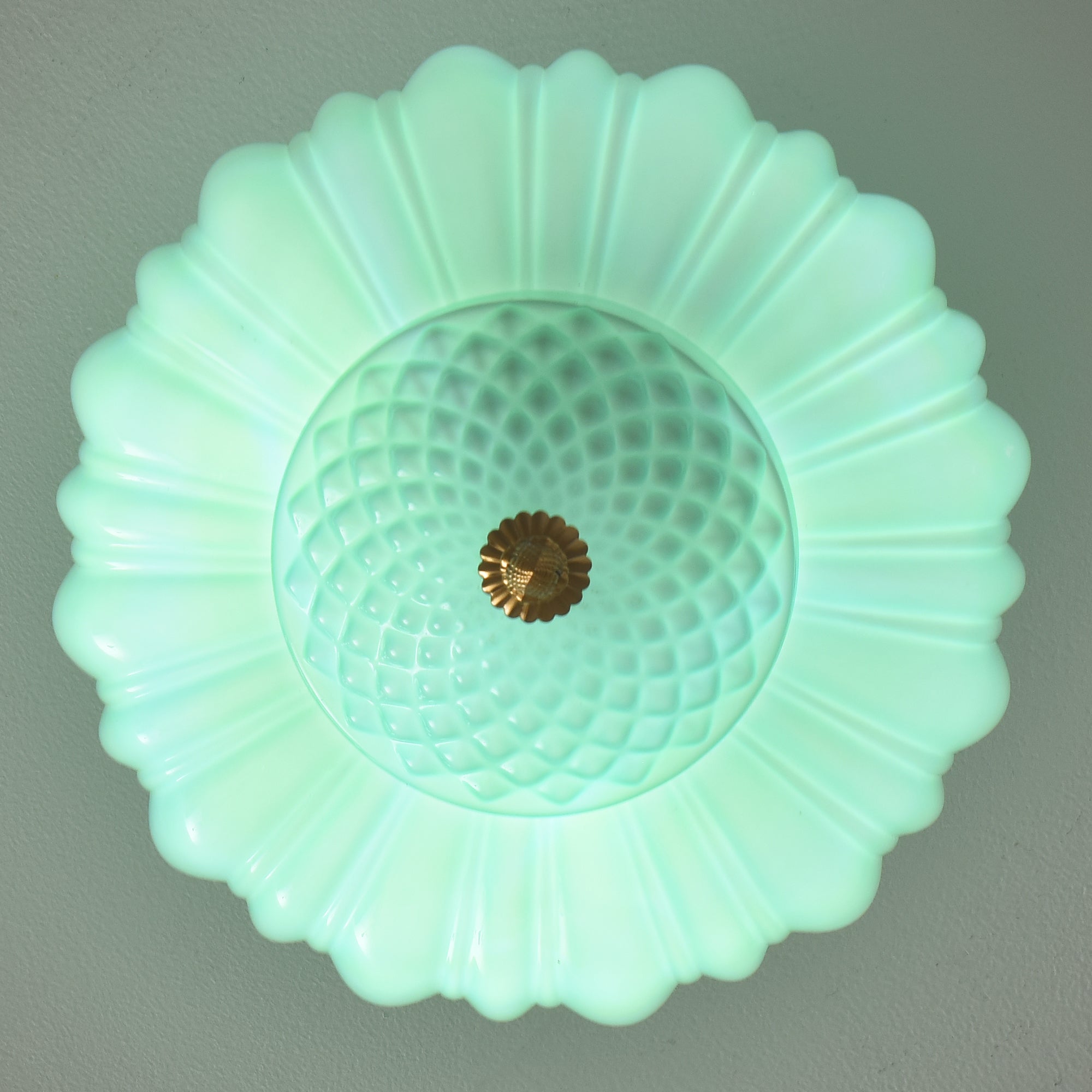Patricia 3-Light Gold Brass Flush Mount Ceiling Light