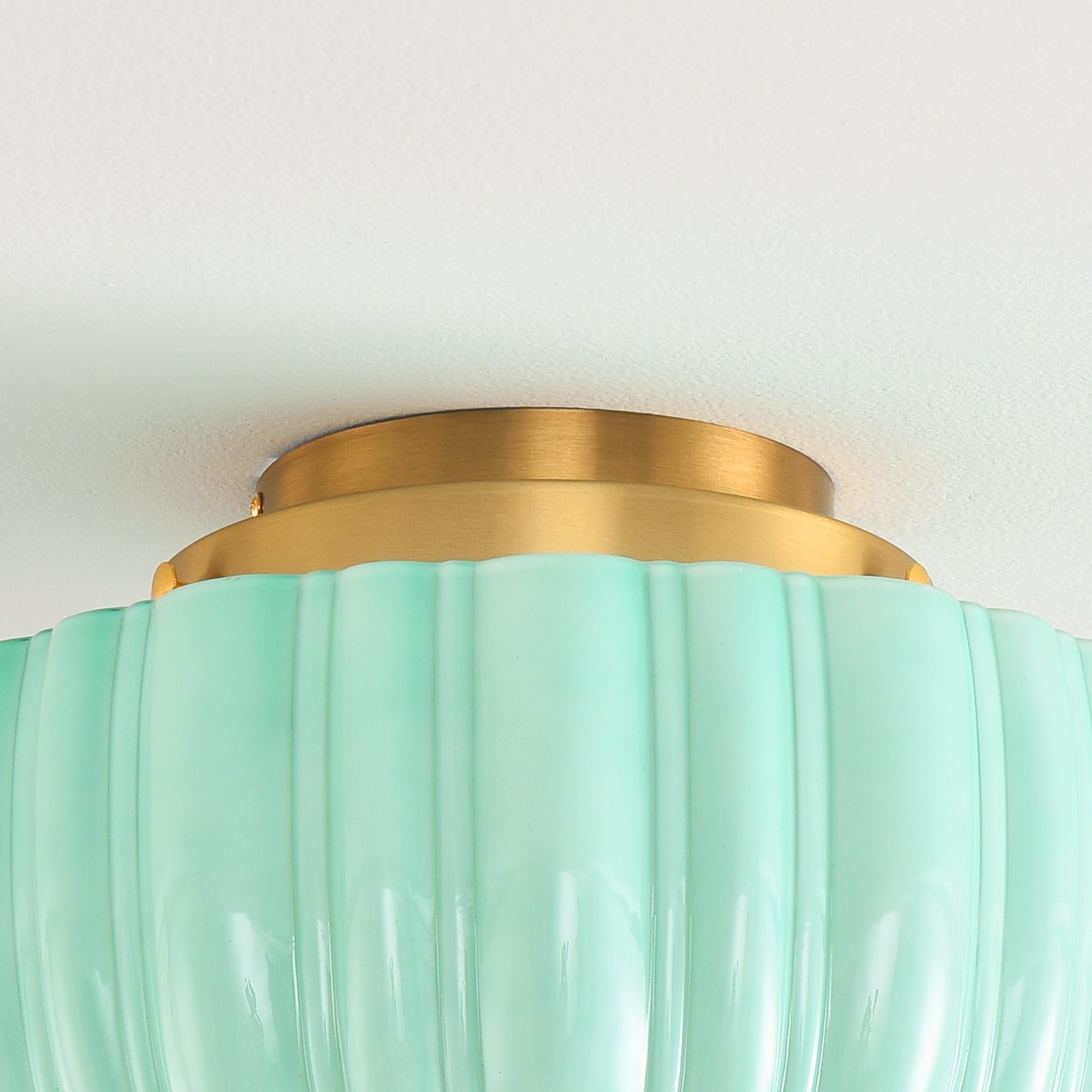 Patricia 3-Light Gold Brass Flush Mount Ceiling Light
