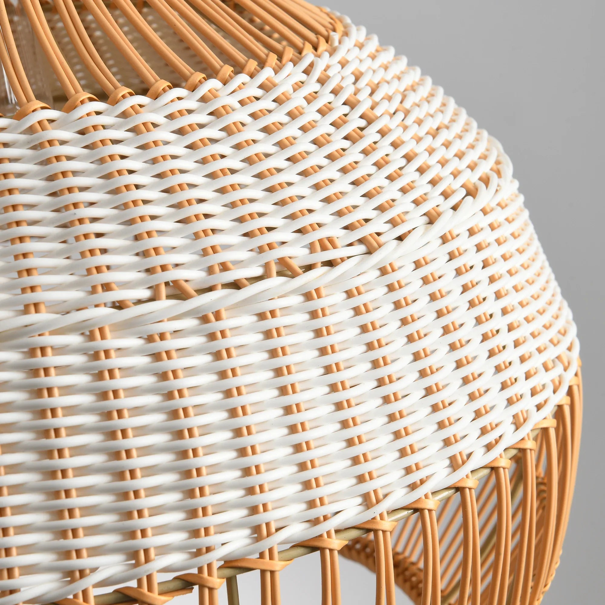 17" Yale Bohemian Handwoven Rattan Island Pendant Light