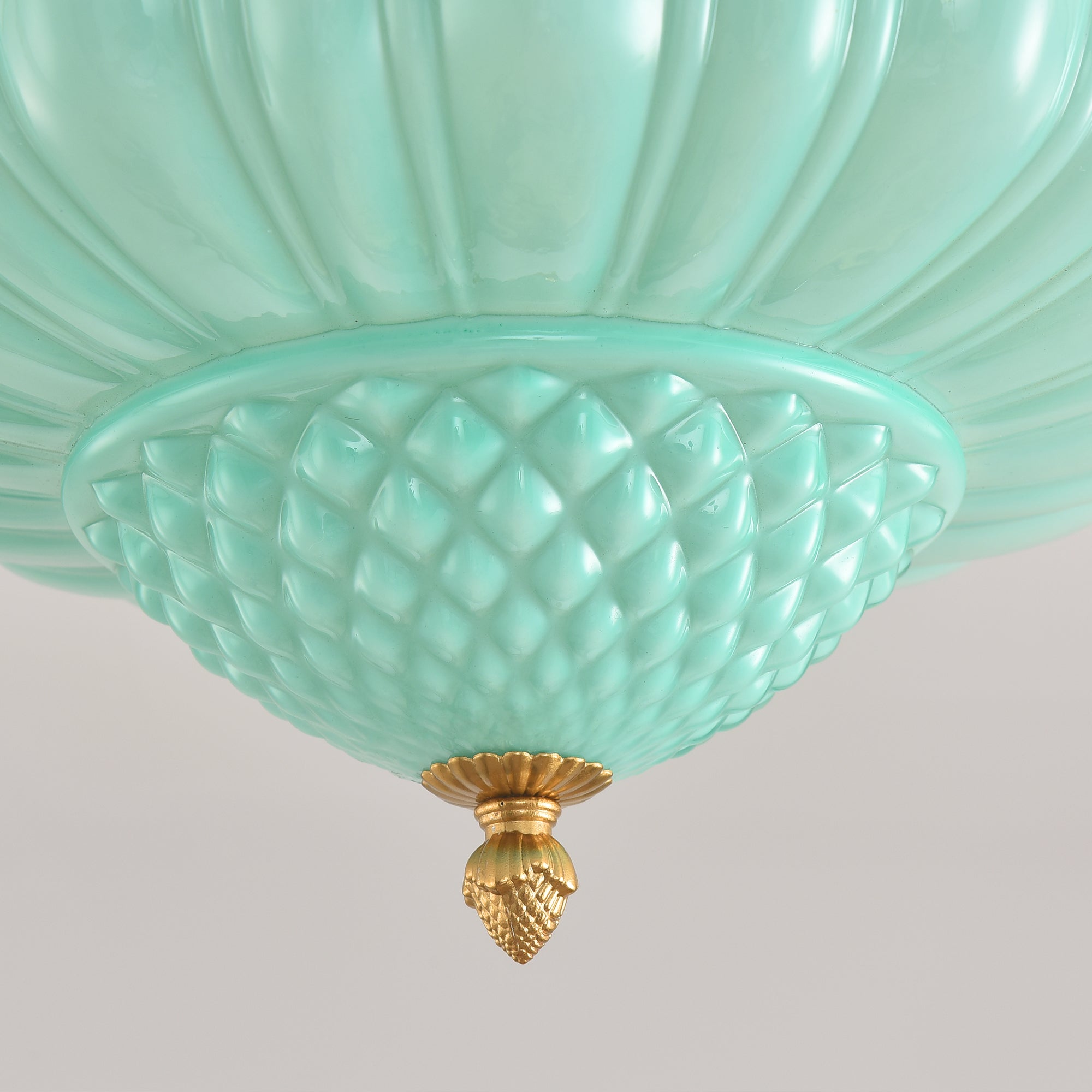 Phyllis 3-Light Gold Brass Island Pendant Light
