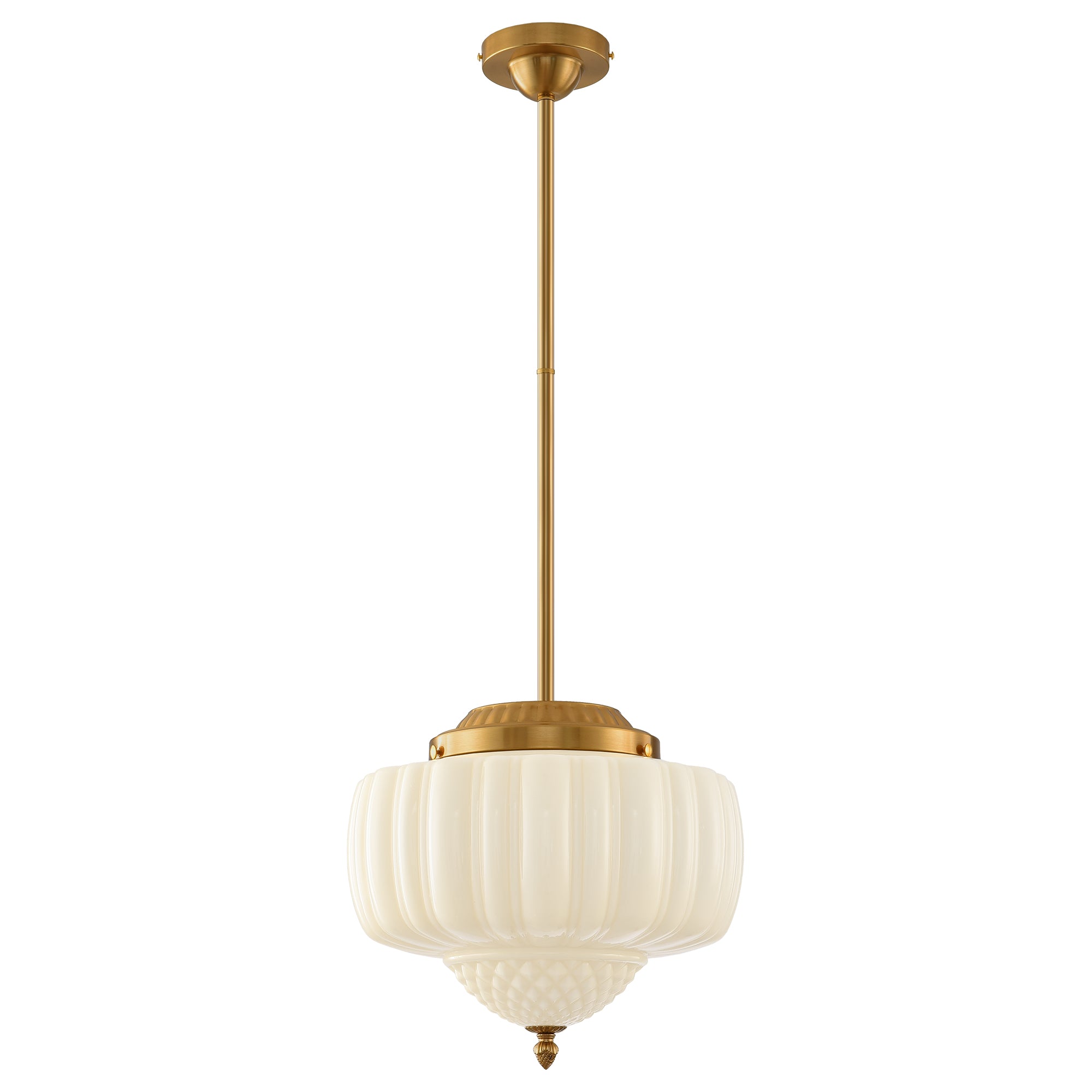 Phyllis 3-Light Gold Brass Island Pendant Light