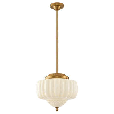 Phyllis 3-Light Gold Brass Island Pendant Light