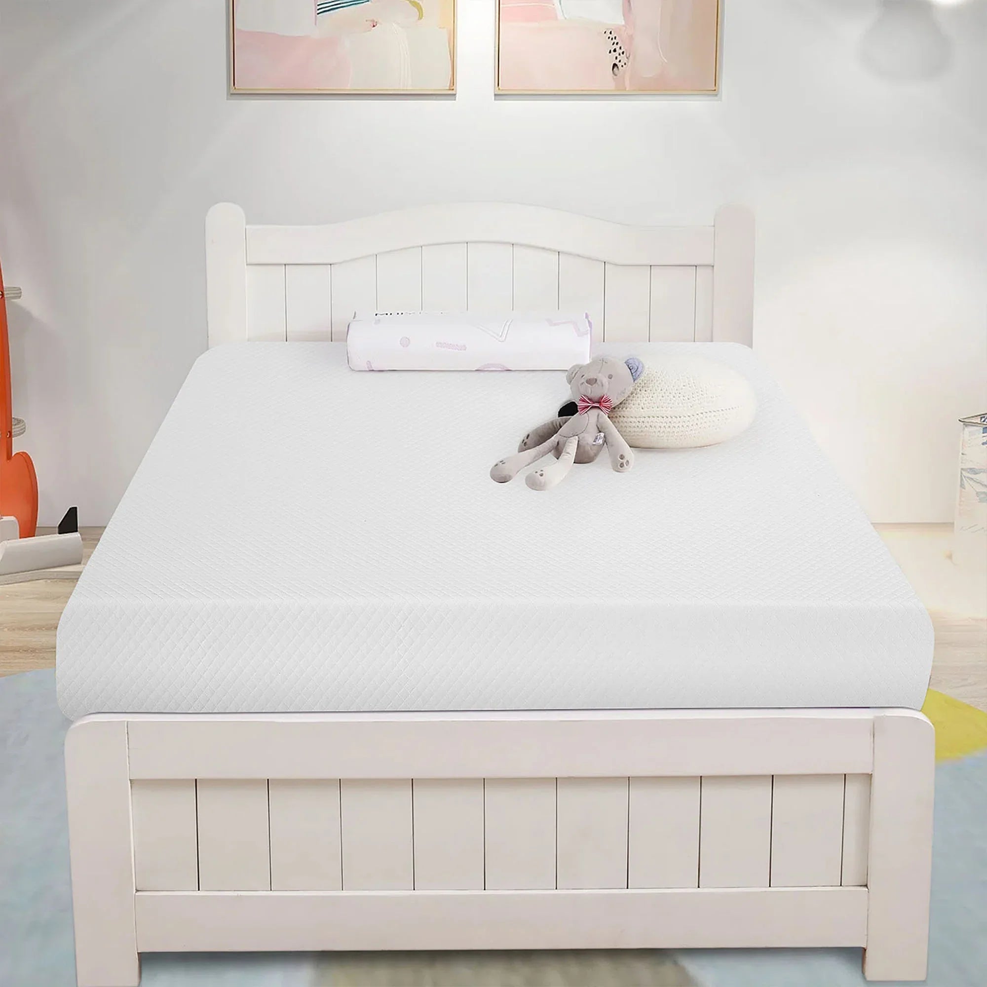 Artemisia 8" White Memory Foam Medium Firm Mattress with 2” Gel Infused Memory Foam