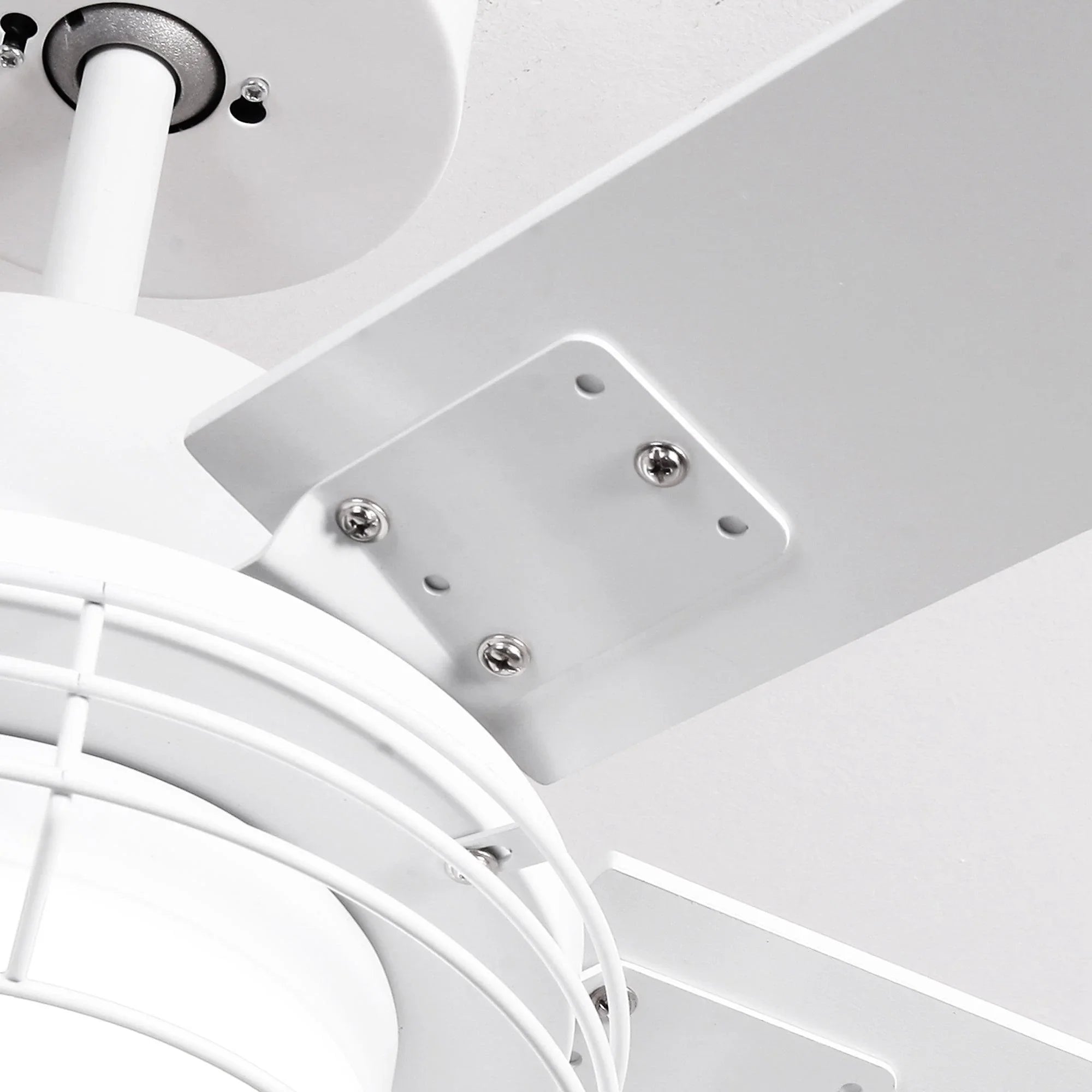 52 Inch Bernice DC Motor Industrial Downrod Ceiling Fan with LED Light and Remote Control