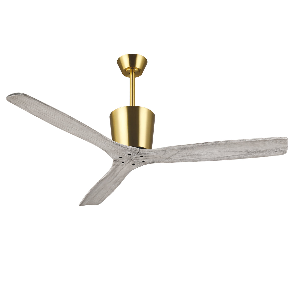 54 Inch Dylan Solid Wood Blades Downrod Mount Ceiling Fan with Remote Control