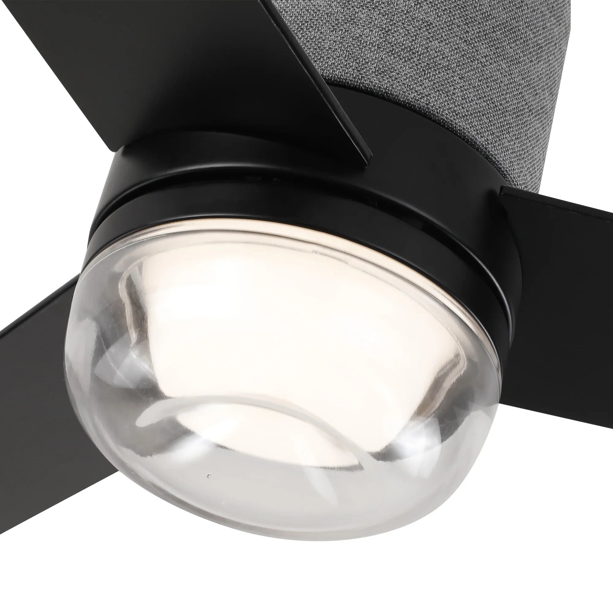 52 Inch Pearl Black RGB LED Smart Fan with Remote and App Control
