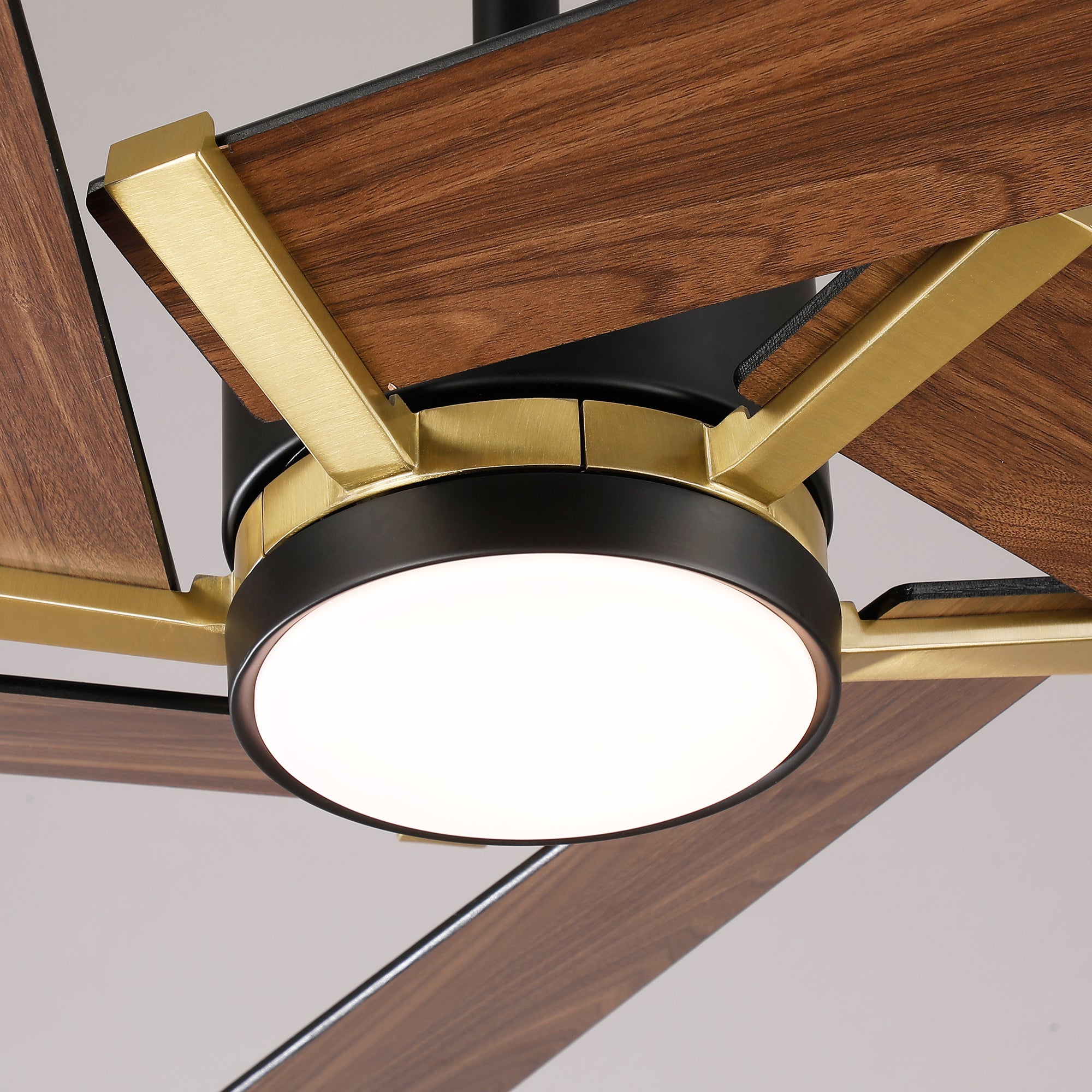 60" Baron Industrial LED Ceiling Fan with Remote Control