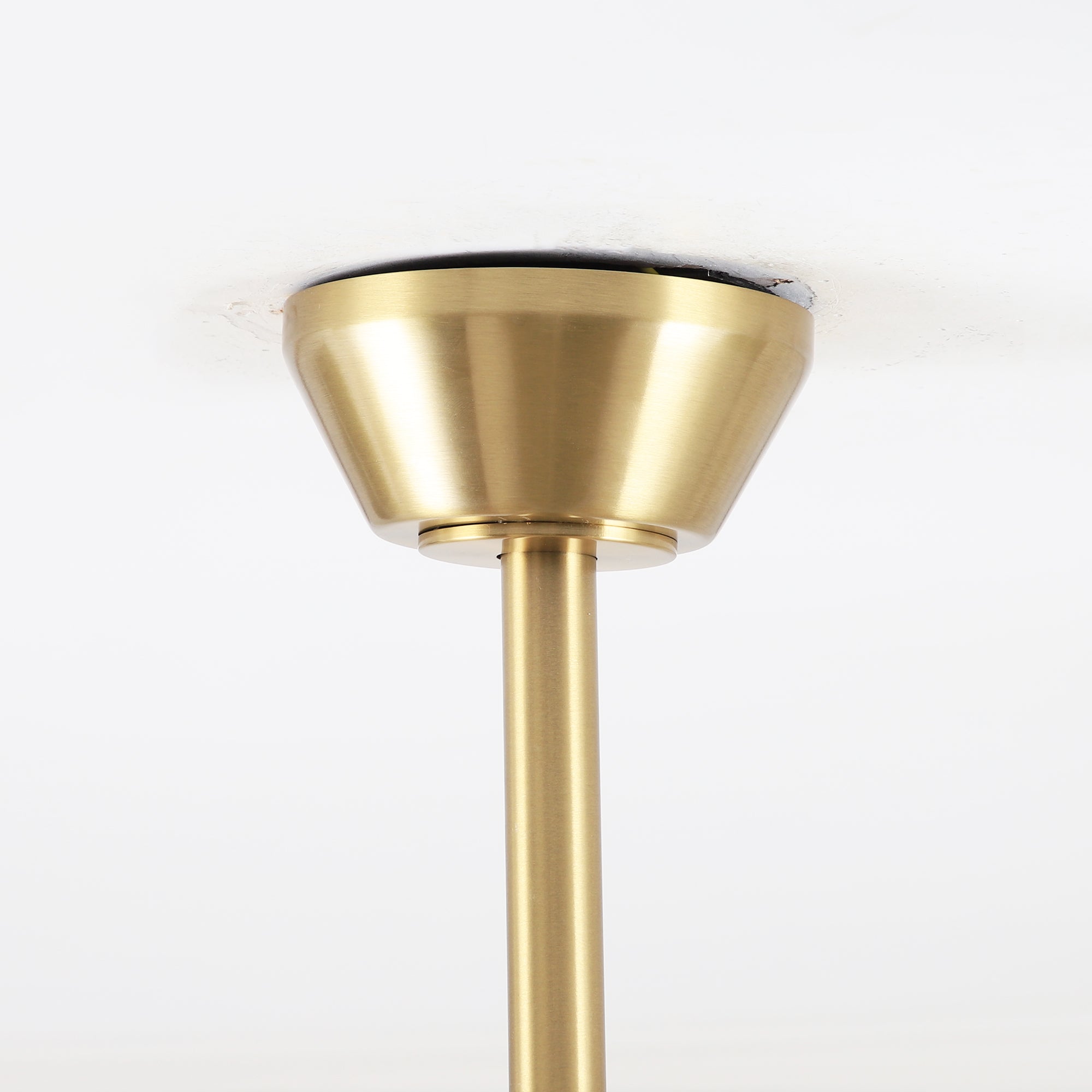 52" Zona Antique Brass Downrod Mount Ceiling Fan with Light
