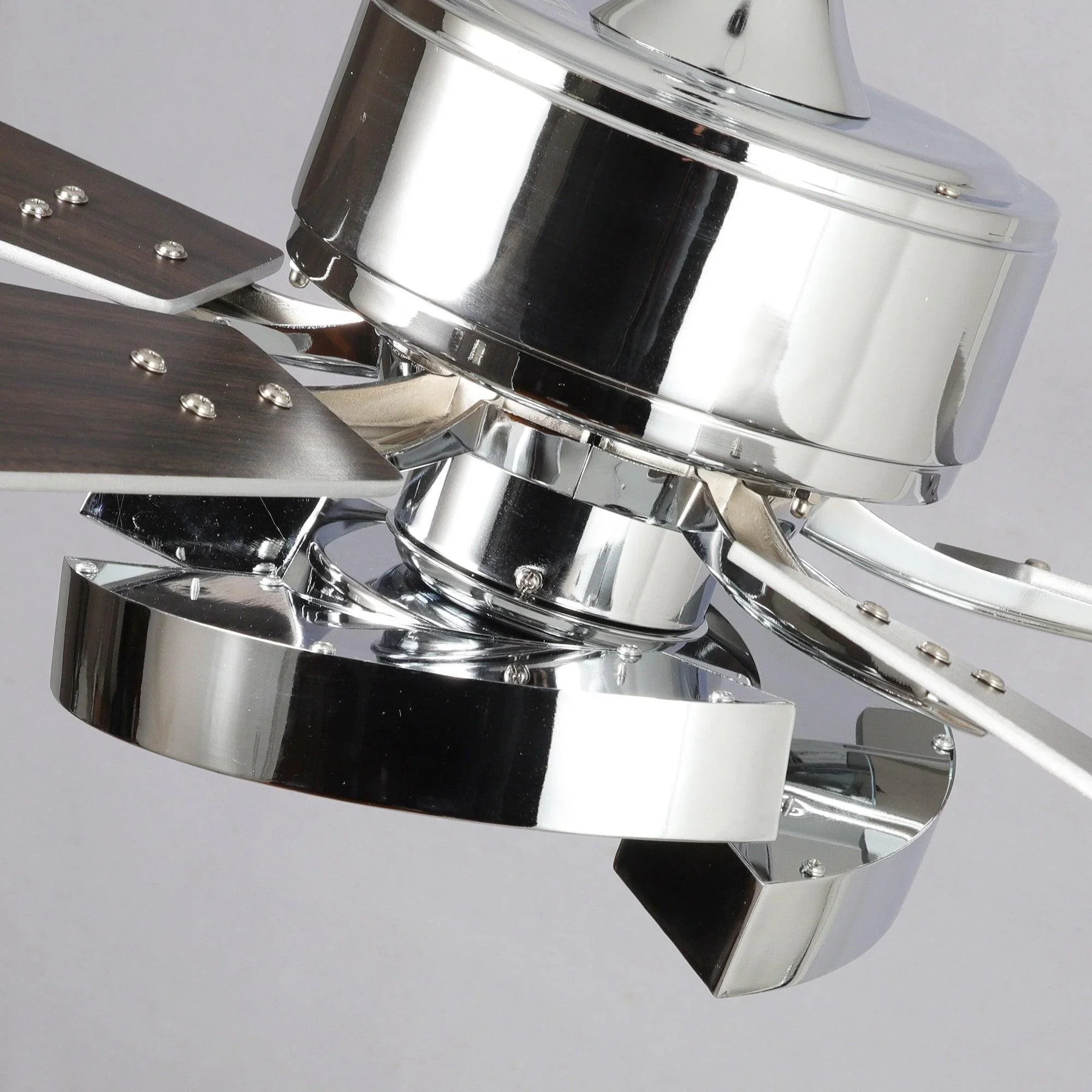 52" Vendome Industrial Downrod Mount Reversible Ceiling Fan with Lighting and Remote Control
