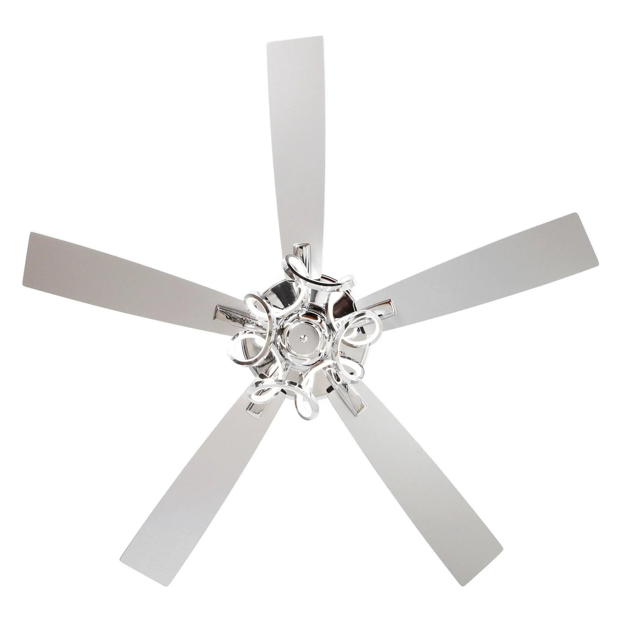 52" Zelda Modern DC Motor Downrod Mount Reversible Ceiling Fan with Remote Control