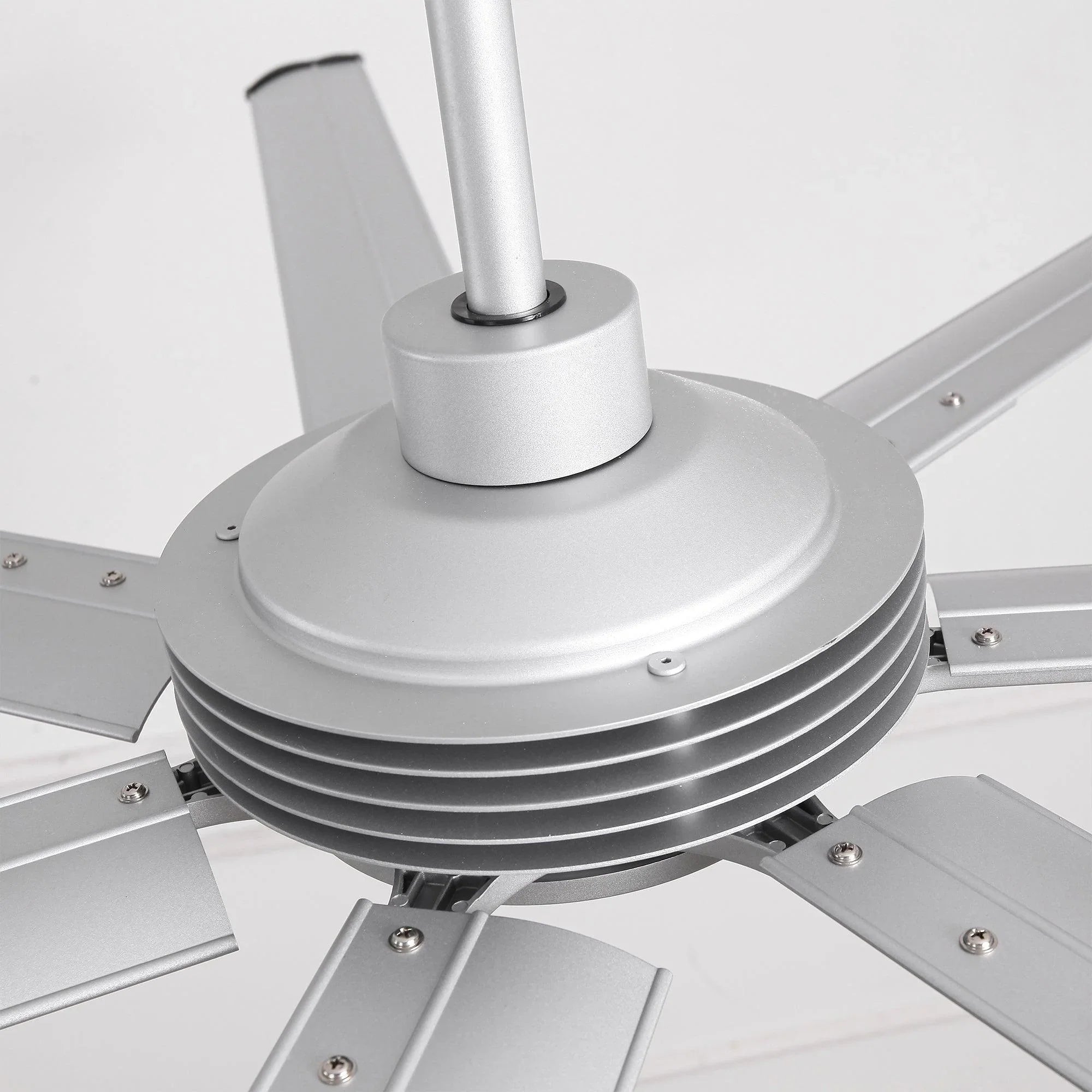 84 Inch 100 Inch Padus Black Large Size Ceiling Fan with Dimmable Lighting and Remote Control