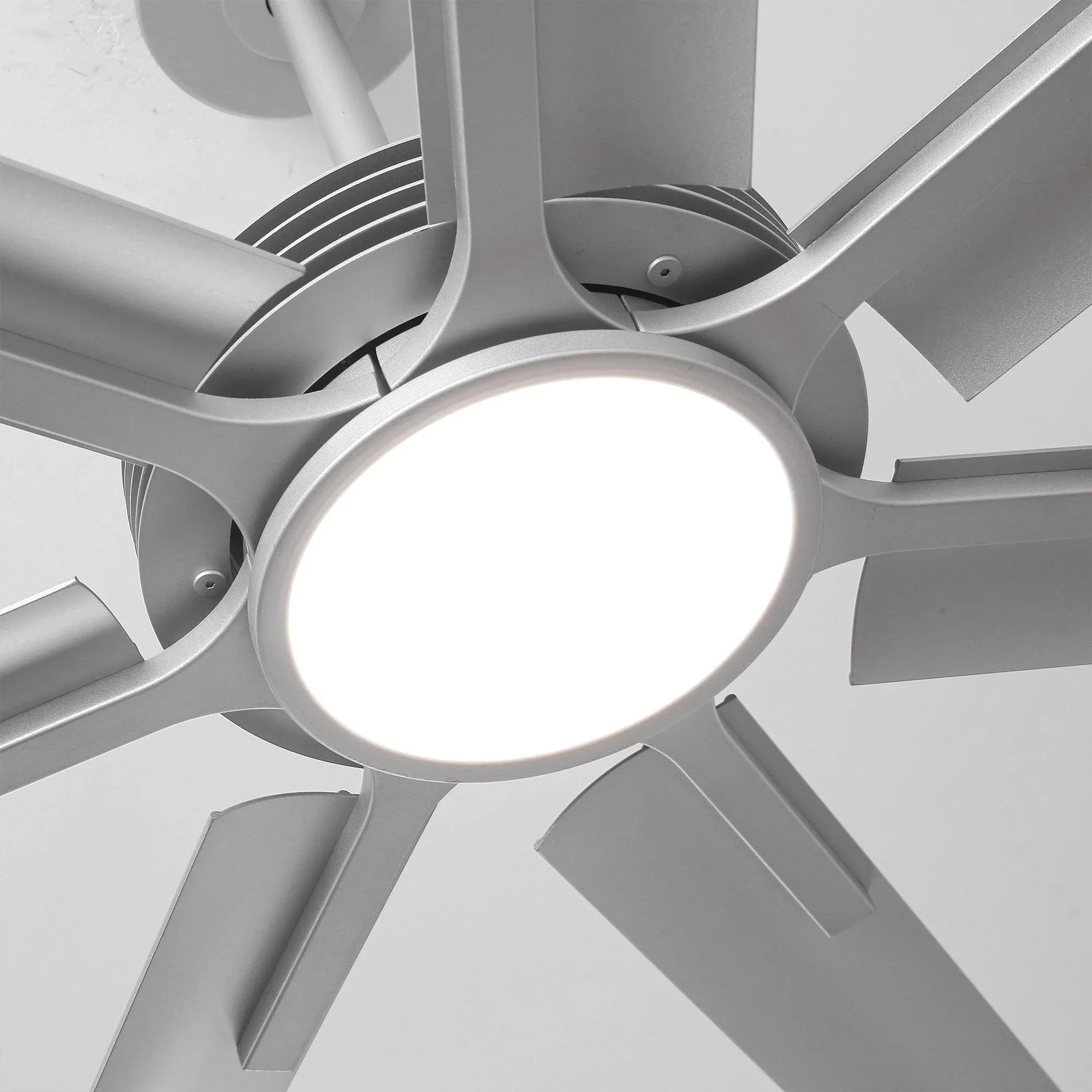84 Inch 100 Inch Padus Black Large Size Ceiling Fan with Dimmable Lighting and Remote Control