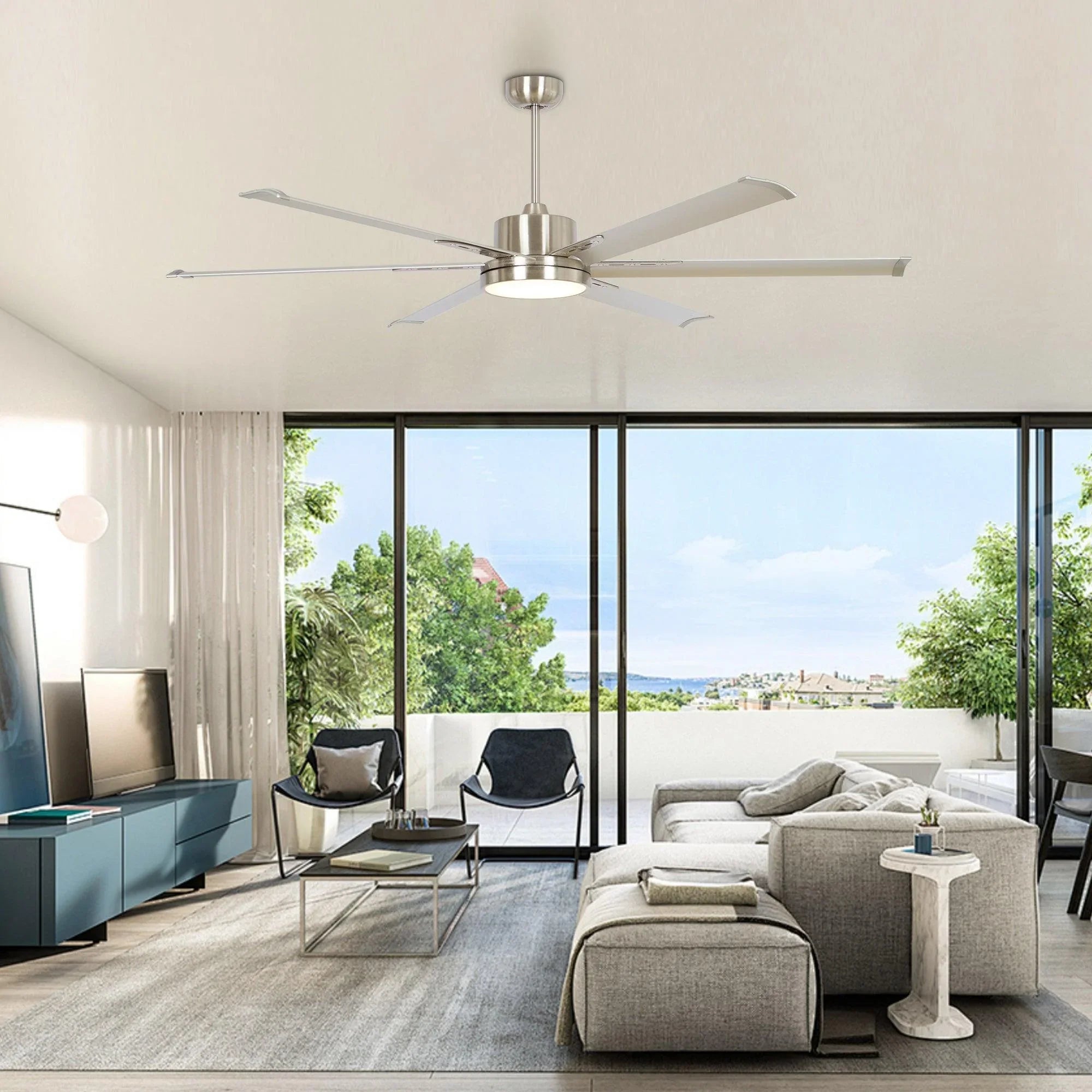 65 Inch Freda DC Motor Modern Ceiling Fan Led Light Remote Control