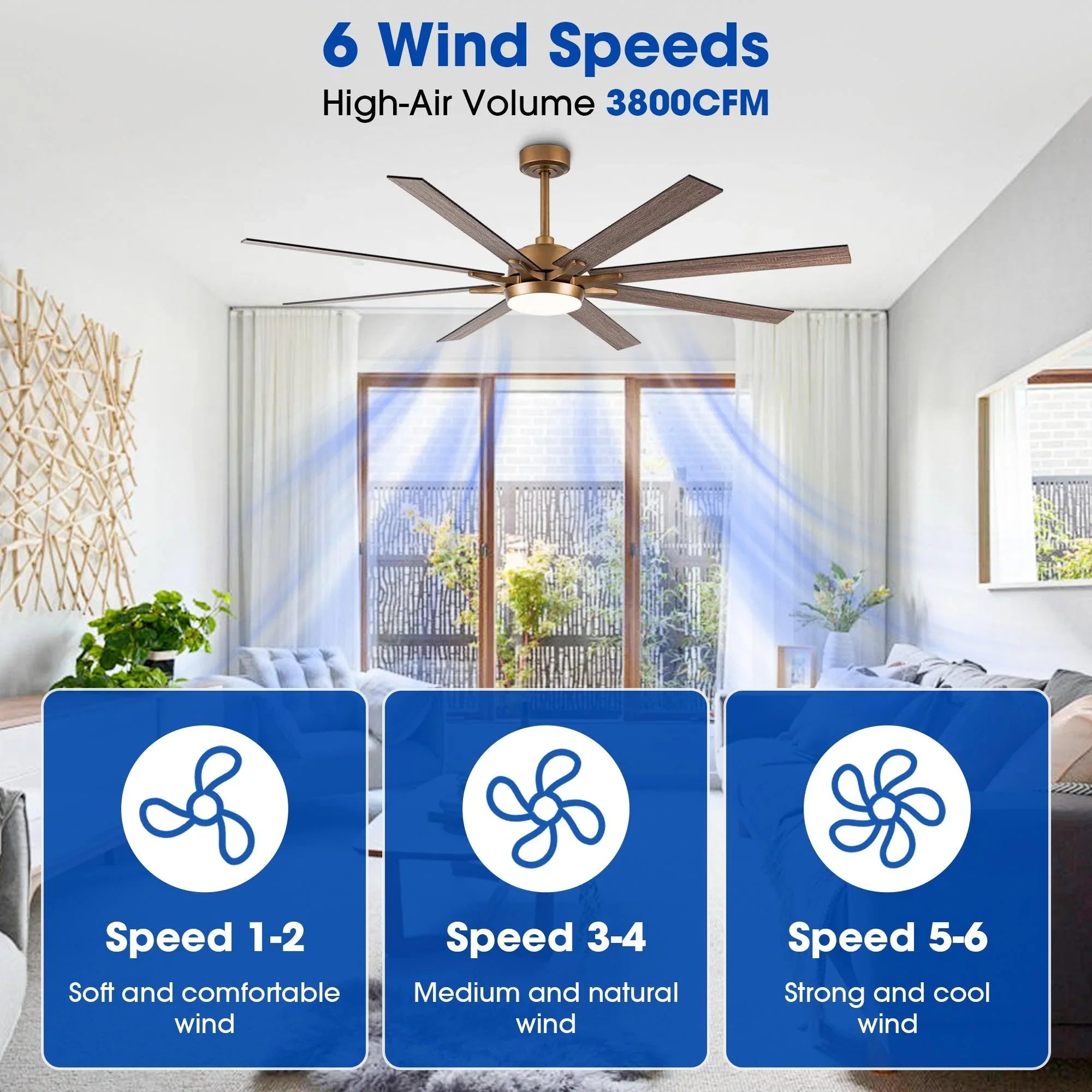 65" Balachandran Modern Brushed Nickel DC Motor Downrod Mount Ceiling Fan with Lighting and Remote Control