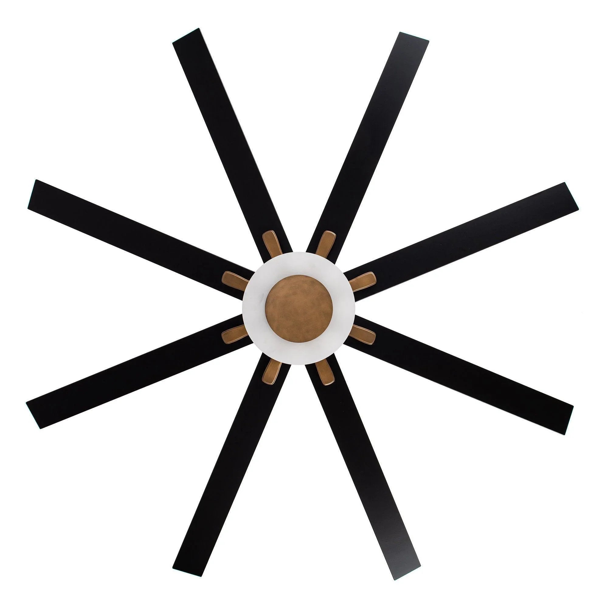 65" Modern Downrod Mount Reversible Ceiling Fan with Led Lighting and Remote Control