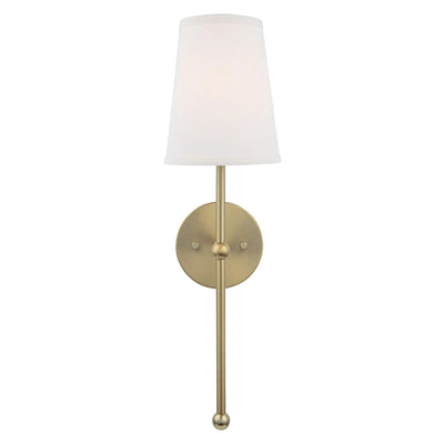 Finley 1-Light Satin Gold Dimmable Bathroom Wall Sconce