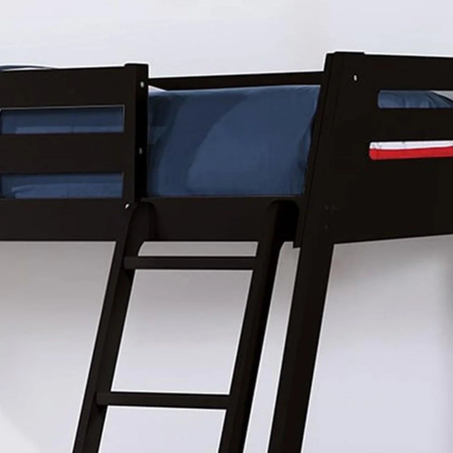 Solid Wood Twin / Full Bunk Bed with Reversible Angled Ladder and Underbed Drawers