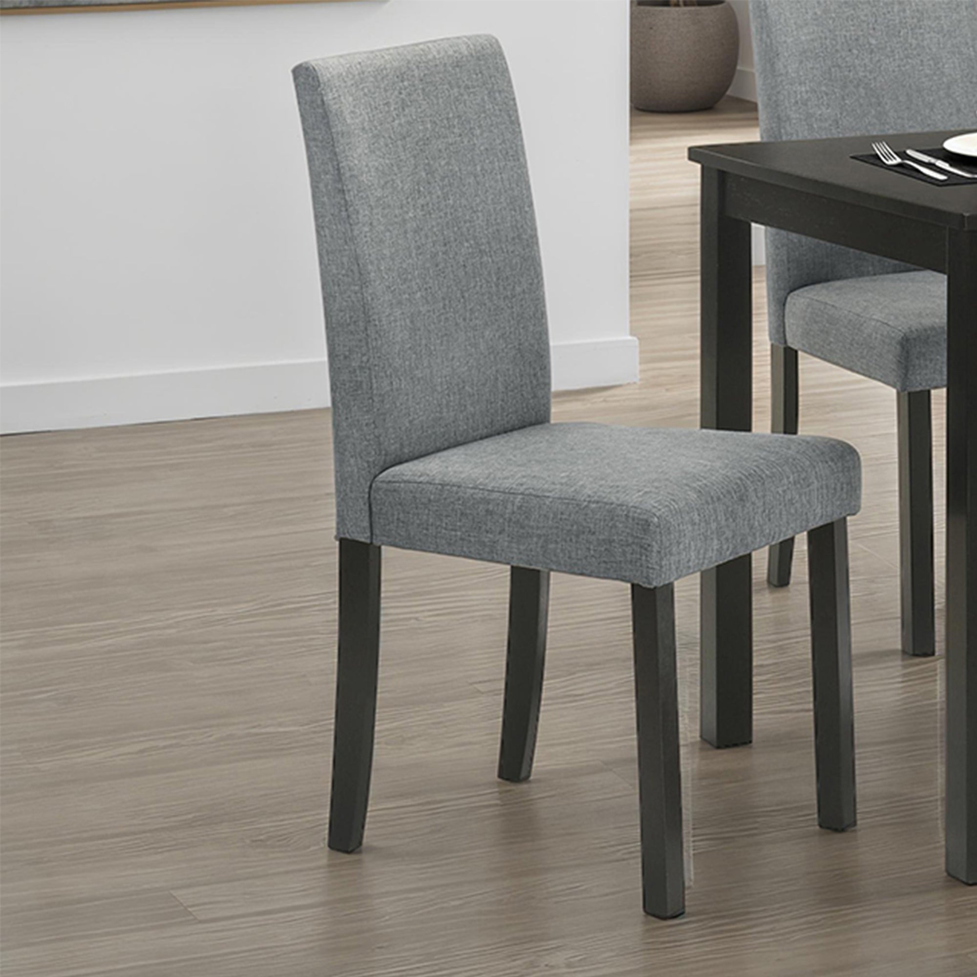 Worland 43 Inch Espresso 5-Piece Rectangle Dining Table with 4 Side Chairs