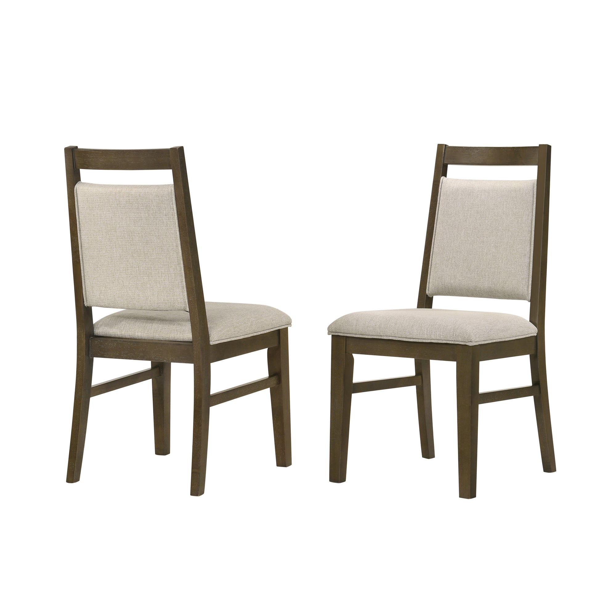 Coppet 71" Dark Walnut Rectangle Dining Table with Side Chairs