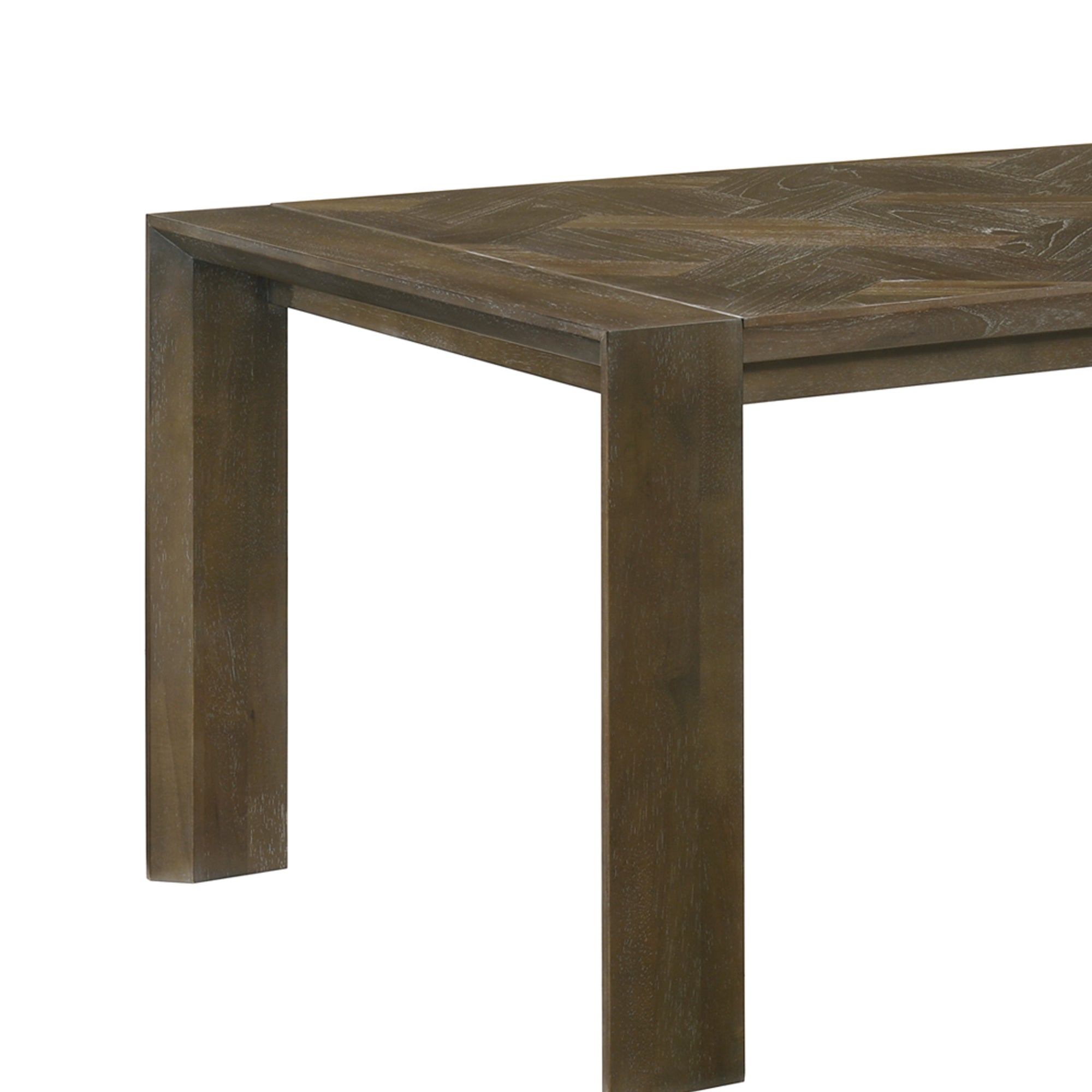 Coppet 71" Dark Walnut Rectangle Dining Table with Side Chairs