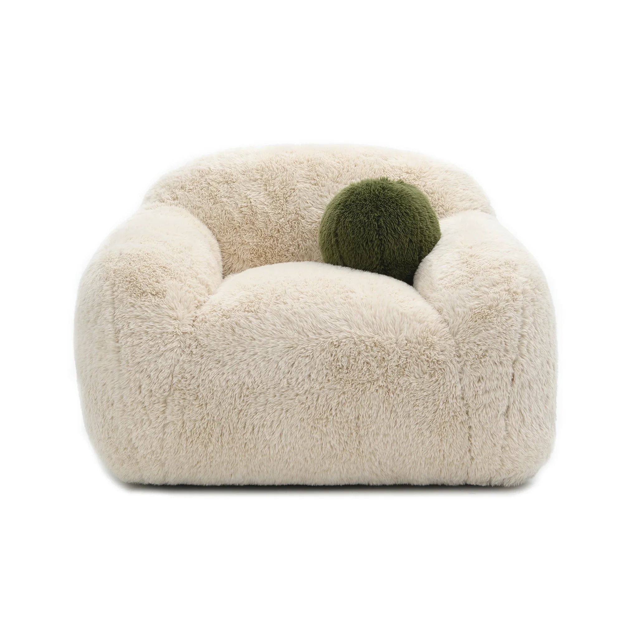 43 Inch Darwen Modern 360-Degree Swivel Chair with Ball Pillow