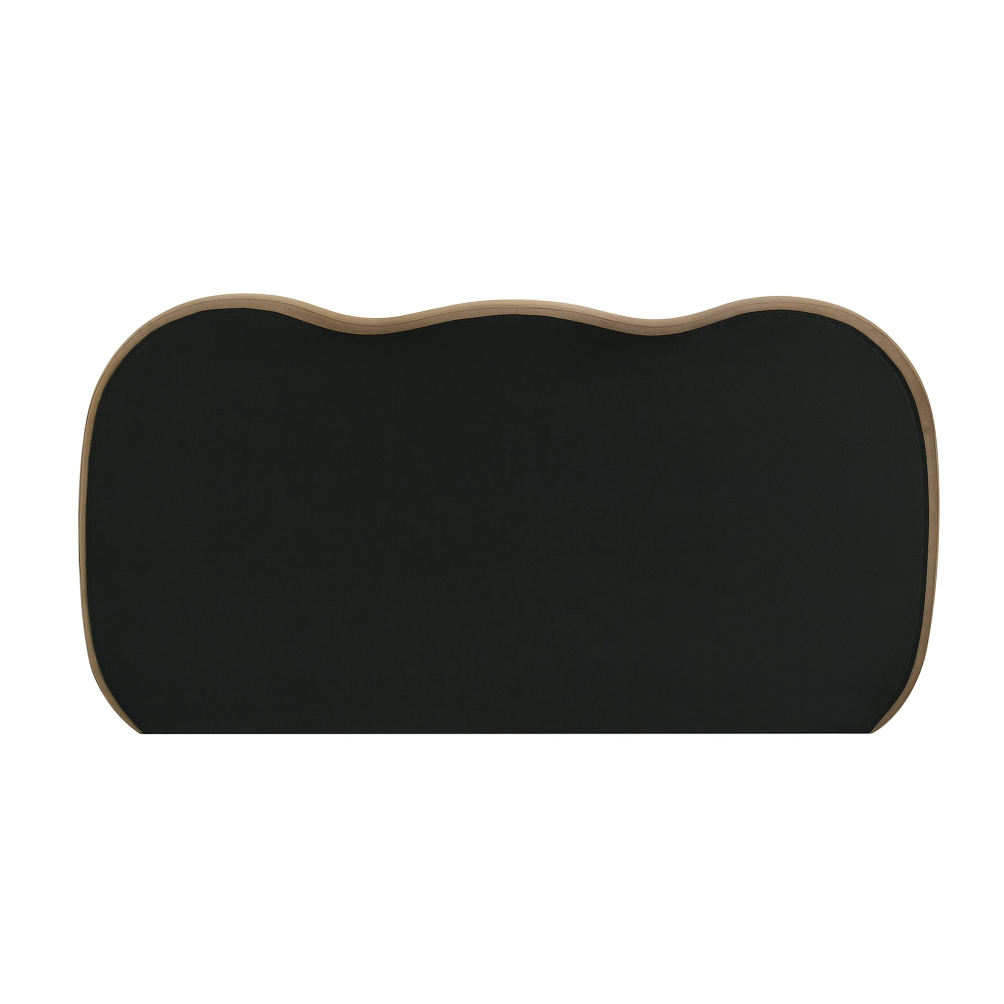 Finamore E.King & Queen Frame Platform Bed with Round Bun Wood Feet