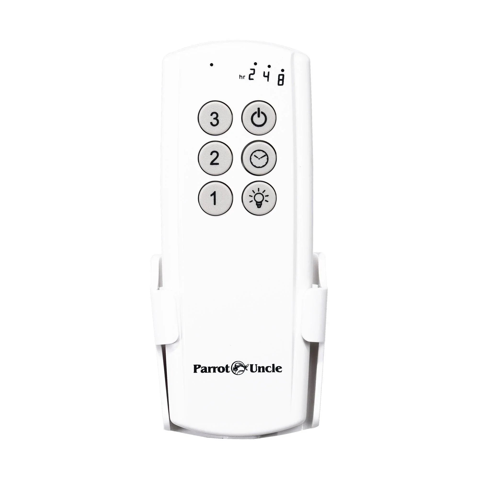 Parrot Uncle Ceiling Fan Remote Control and Receiver Kit with Wall Holder GA006