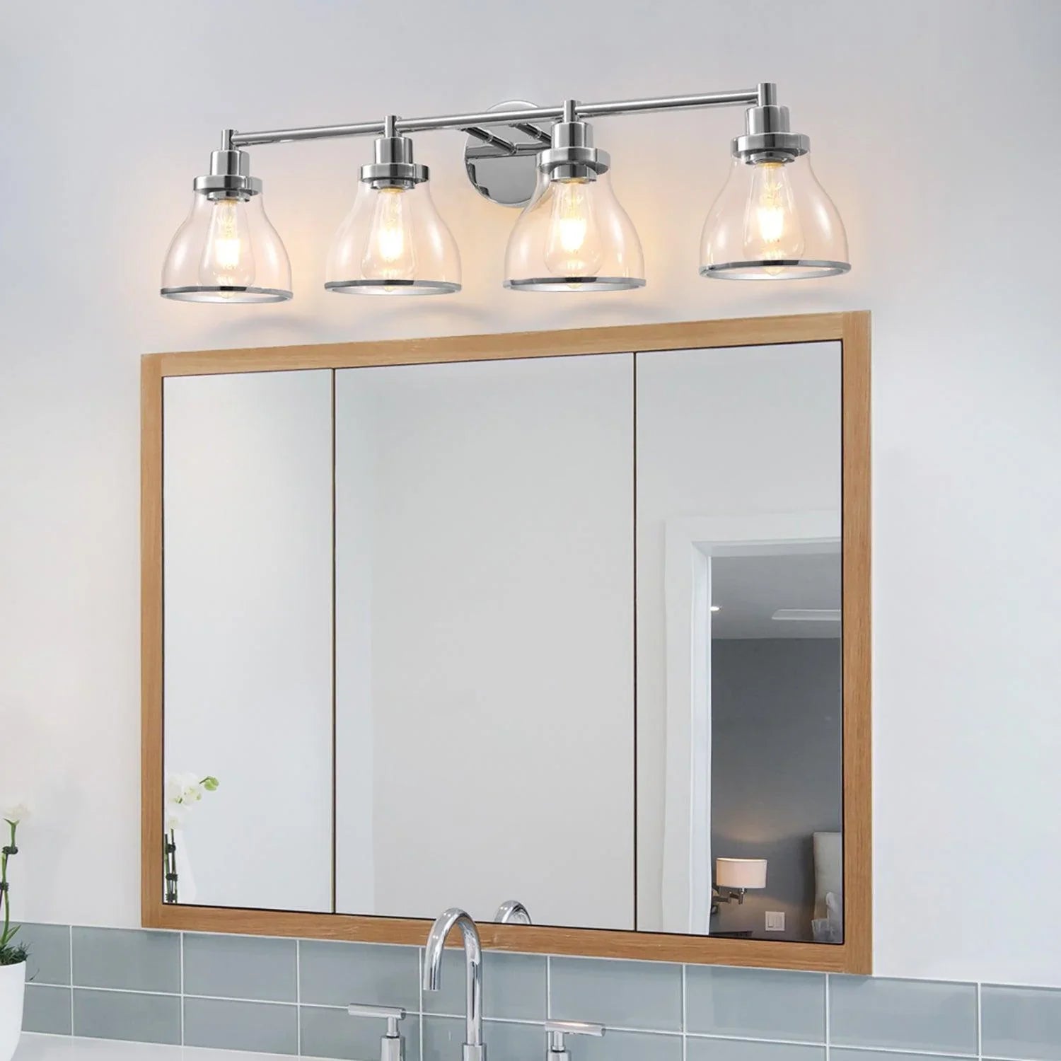 Hermosa Modern 4-Light Bathroom Vanity Light