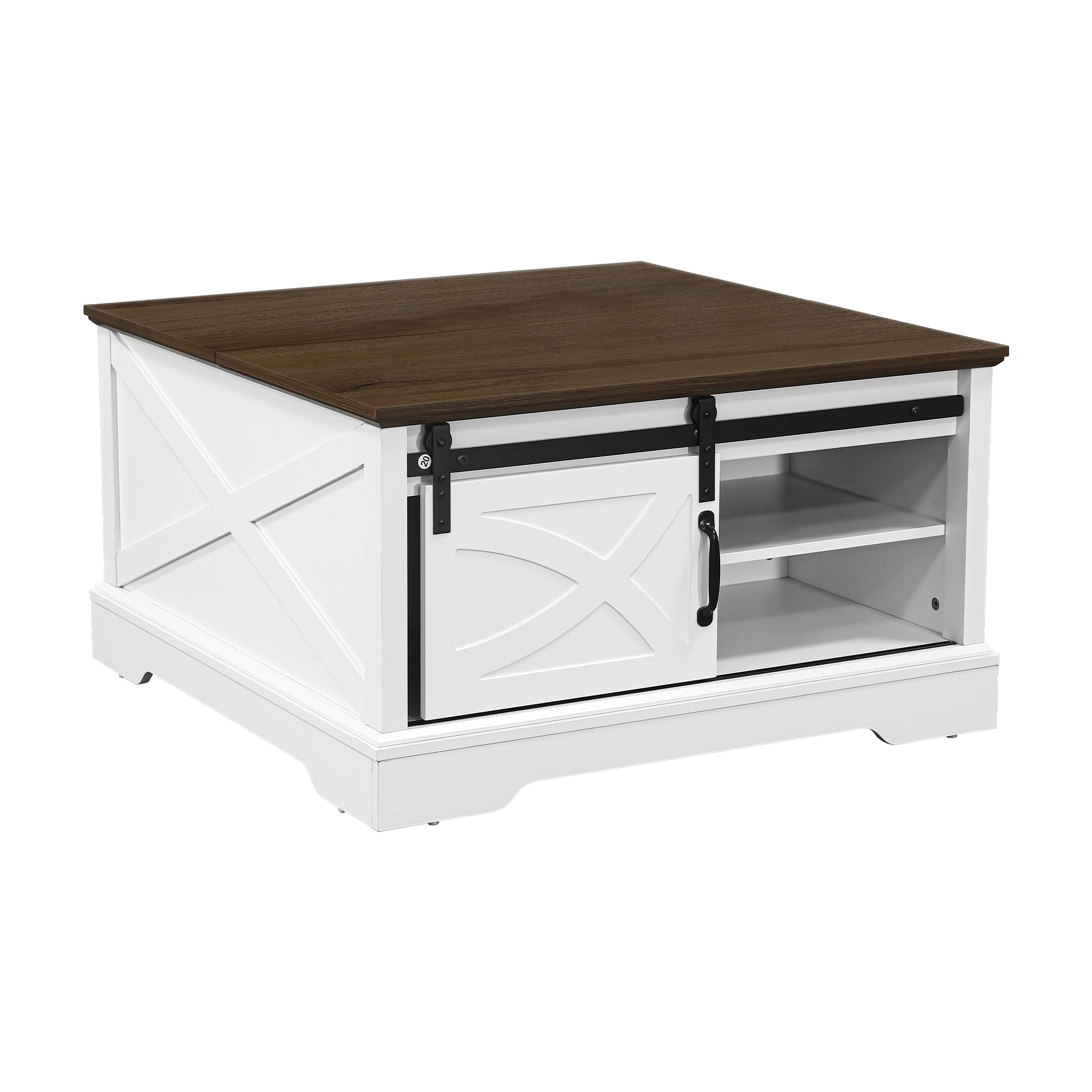 31 Inch Coffee Table Storage Cabinet with Flip-Up Top for Living Room