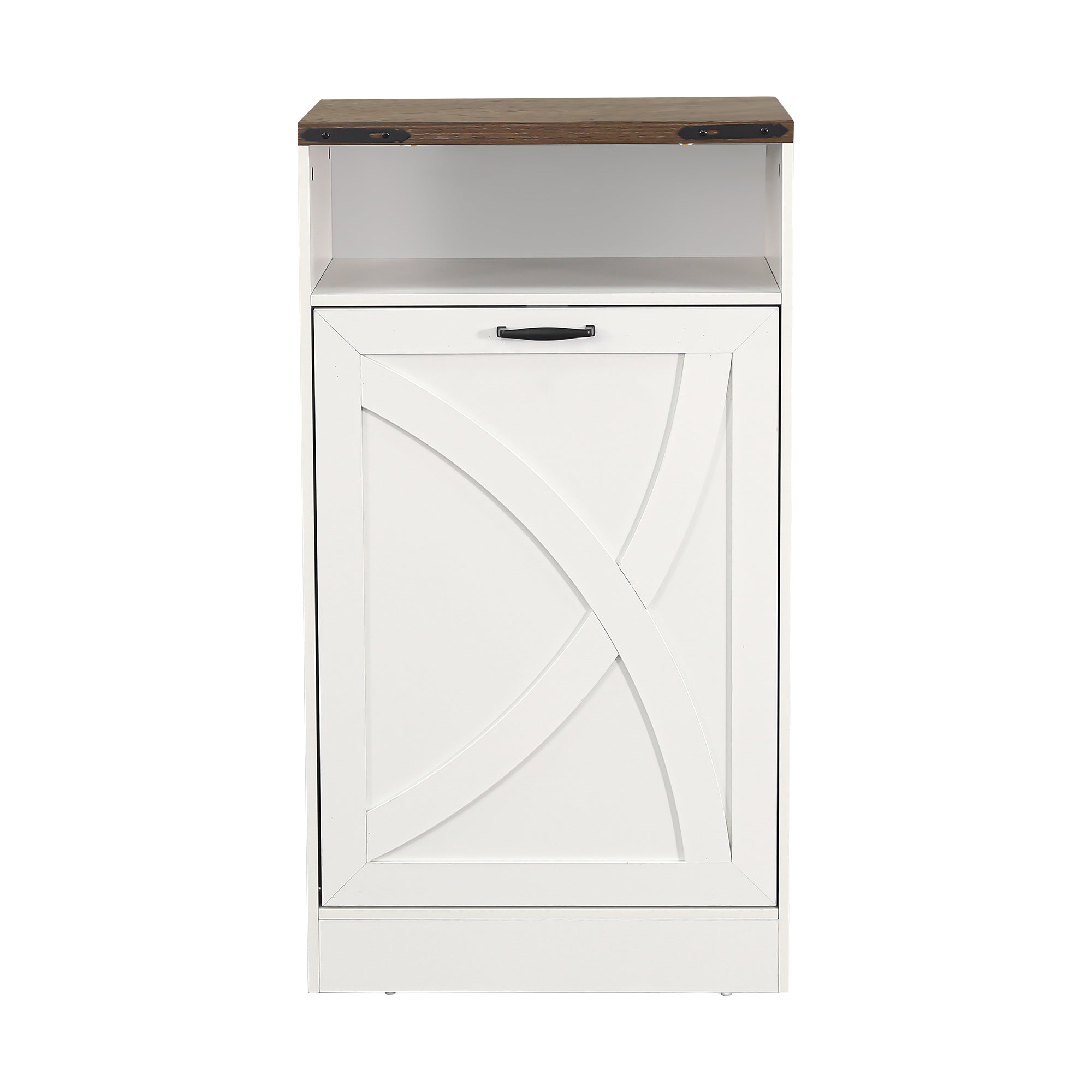 38 Inch H Storage Cabinet 13 Gallon Garbage Can Holder for Kitchen, Bathroom, Living Room