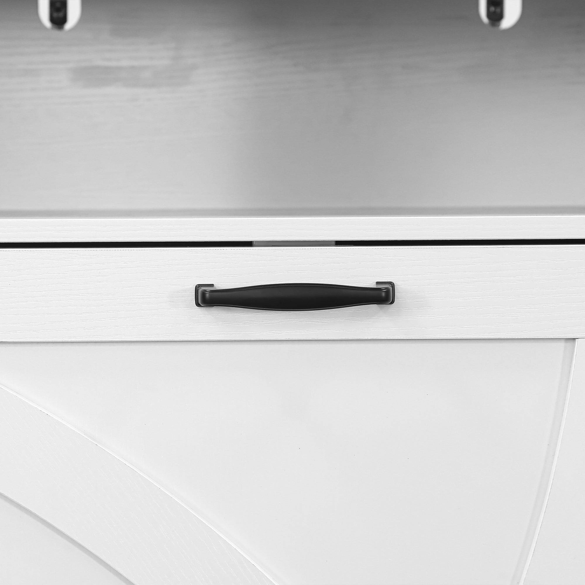 38 Inch H Storage Cabinet 13 Gallon Garbage Can Holder for Kitchen, Bathroom, Living Room