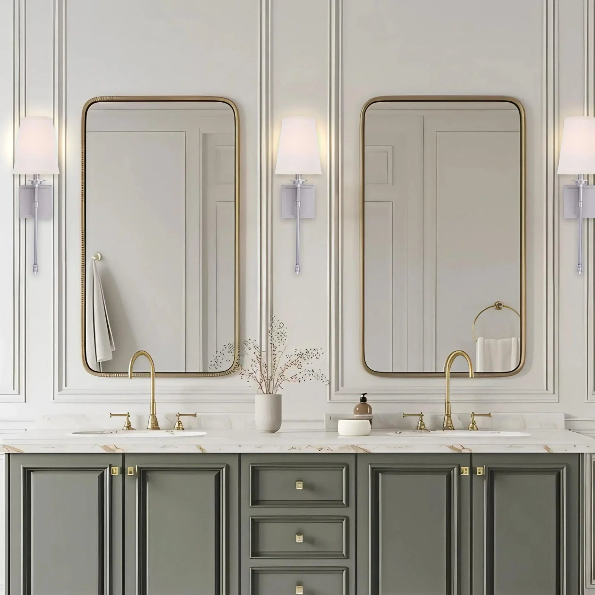 Manor Modern Traditional 1-Light Wall Sconce Light